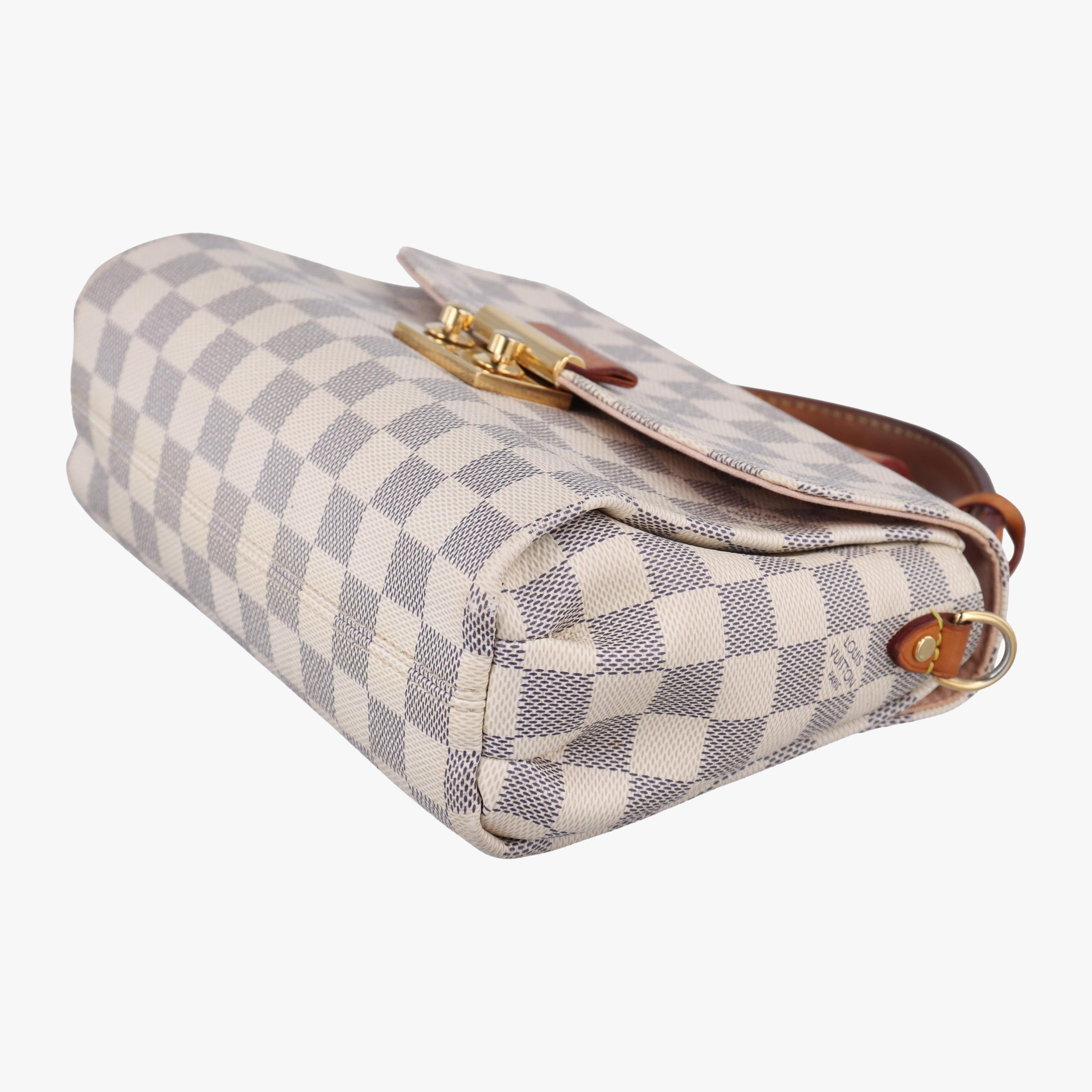 ルイヴィトン Louis Vuitton ショルダーバッグ レディース クロワゼット ホワイト ダミエ  キャンバス N41581 TR2196