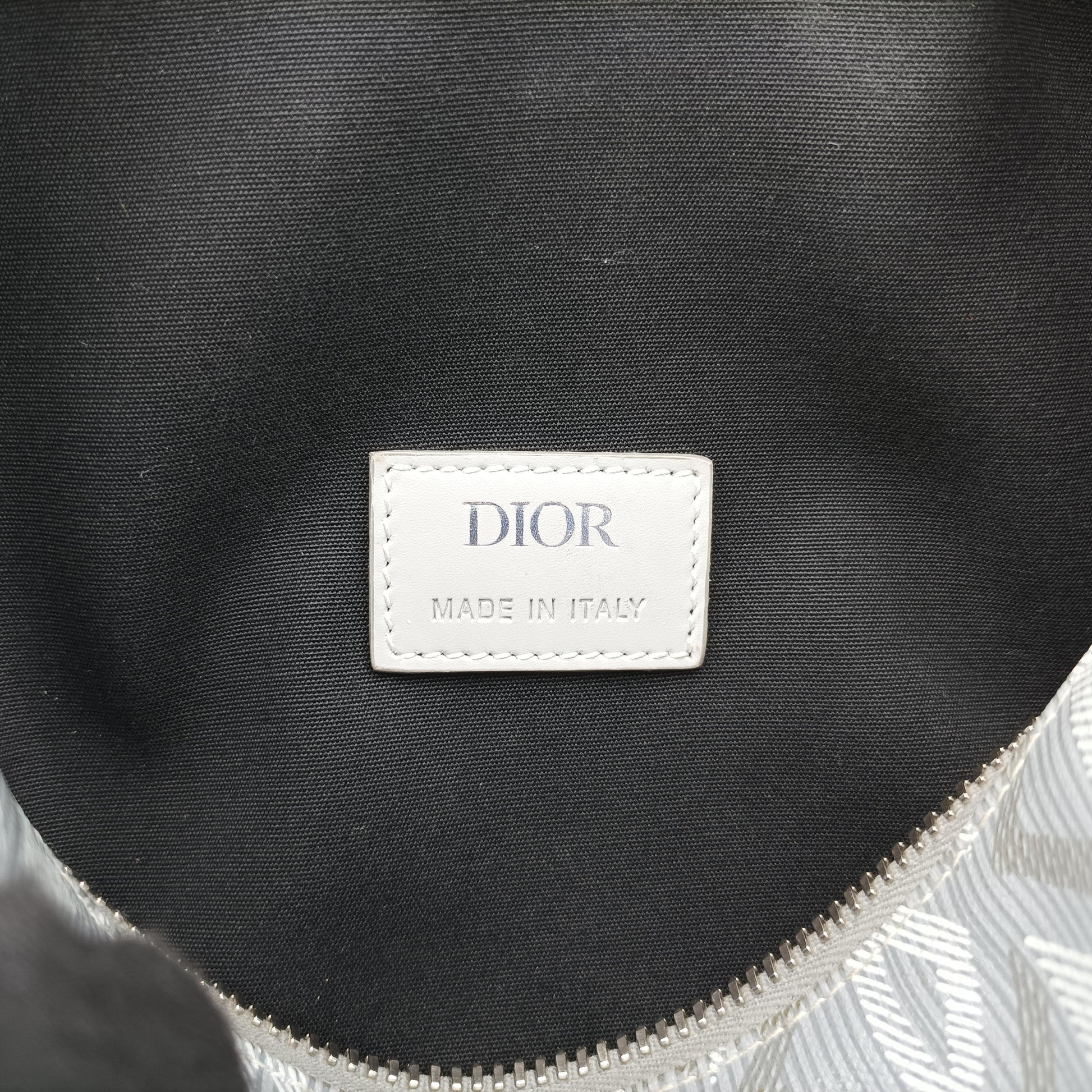 クリスチャンディオール Christian Dior ショルダーバッグ レディース ランゴ 22　CDダイヤモンド グレー レザー 15-BO-0212