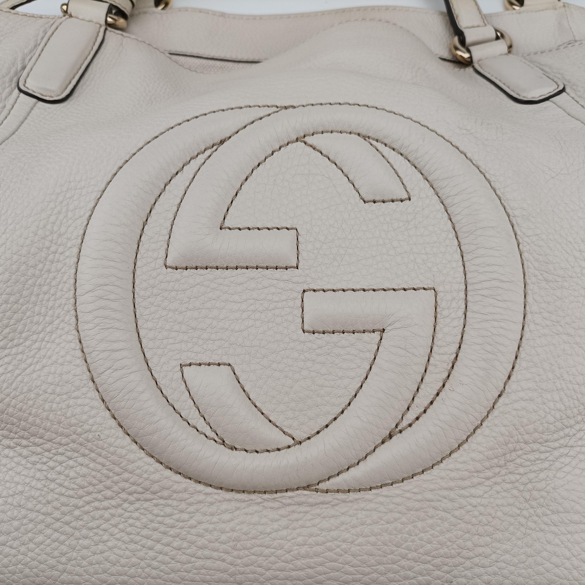 グッチ Gucci ショルダーバッグ レディース ソーホー ホワイト レザー 282309 204046