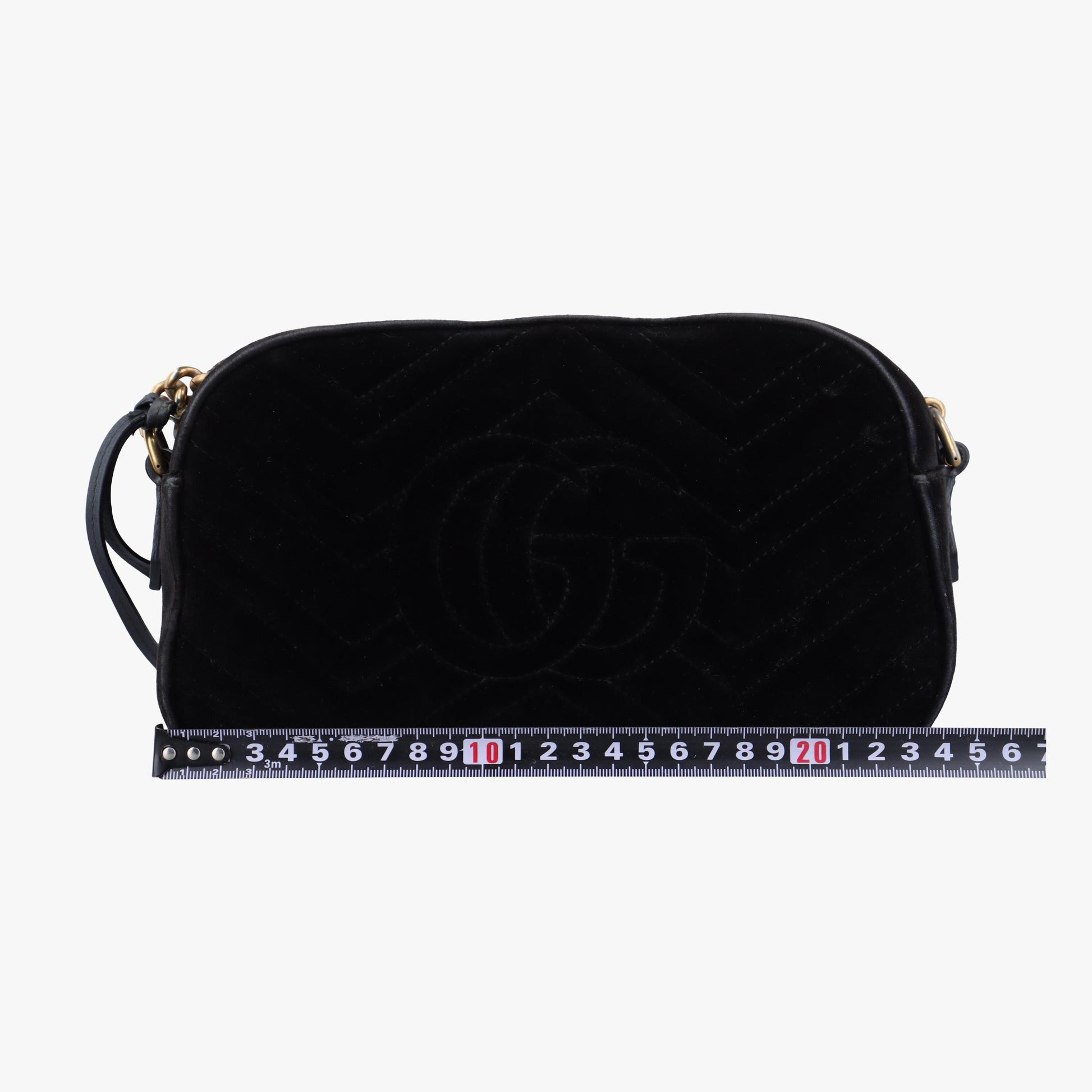 グッチ Gucci ショルダーバッグ レディース GGマーモント ブラック ベロア 447632 E024844557