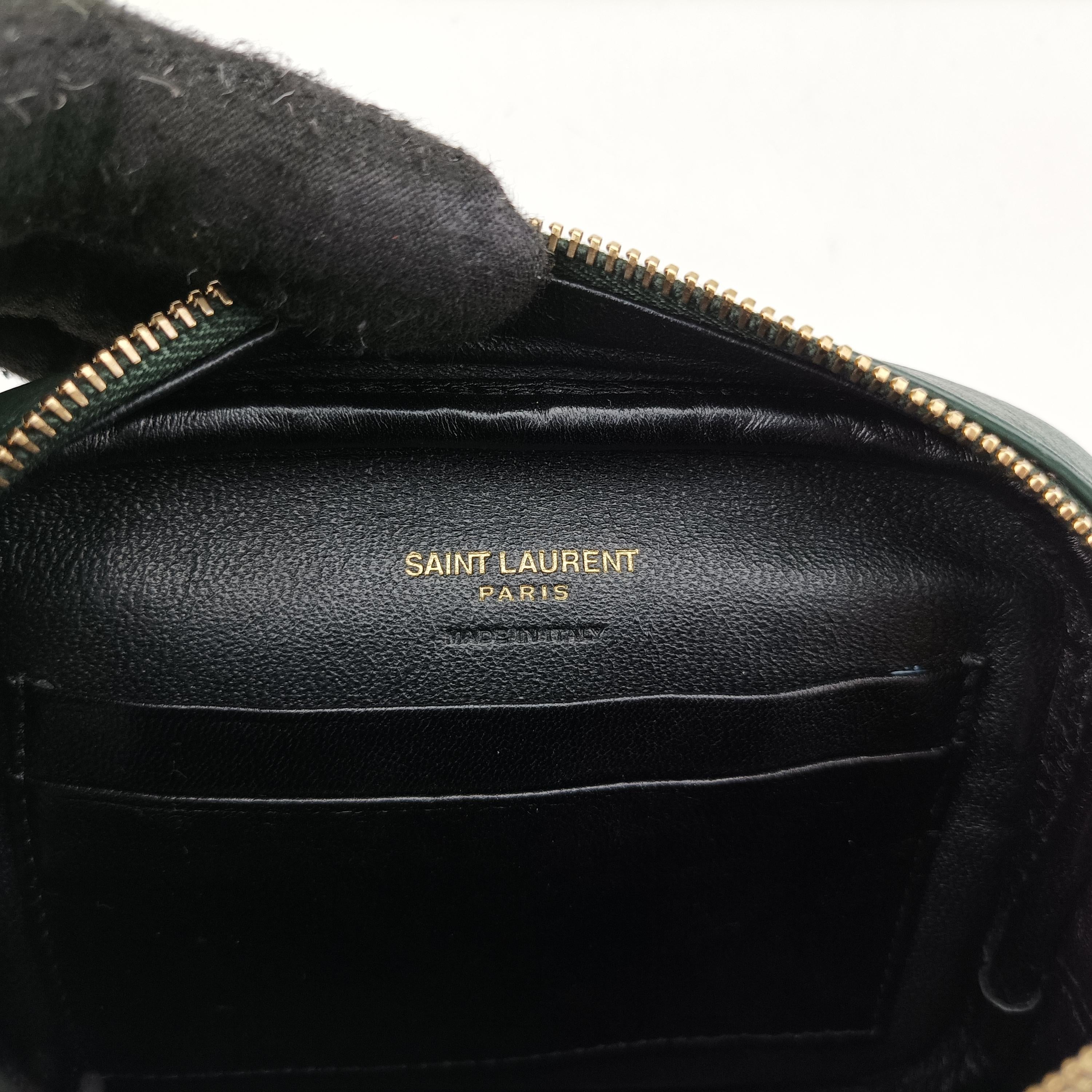 イヴサンローラン Yves saint Laurent ショルダーバッグ レディース ブロガーバッグ グリーン レザー FLY425317.0616