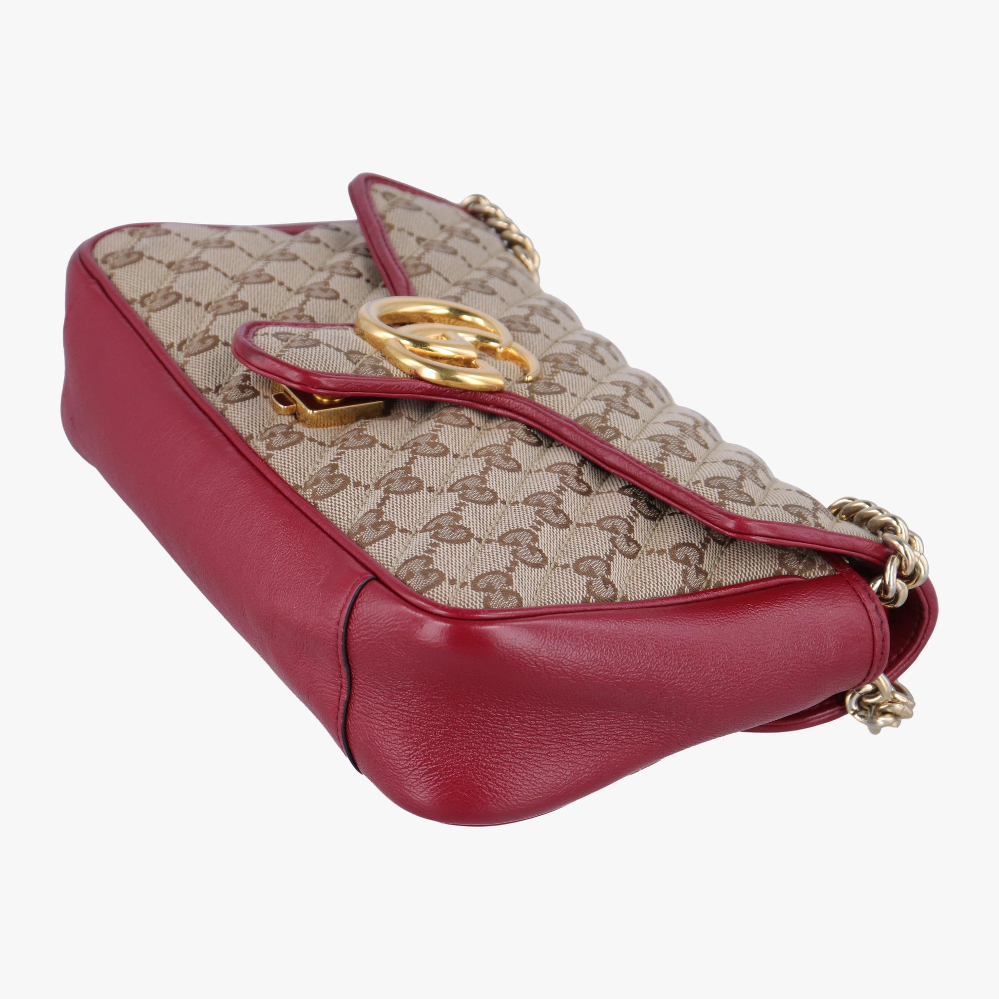 グッチ Gucci ショルダーバッグ レディース GGマーモント ブラウン キャンバス 443497 I031399811