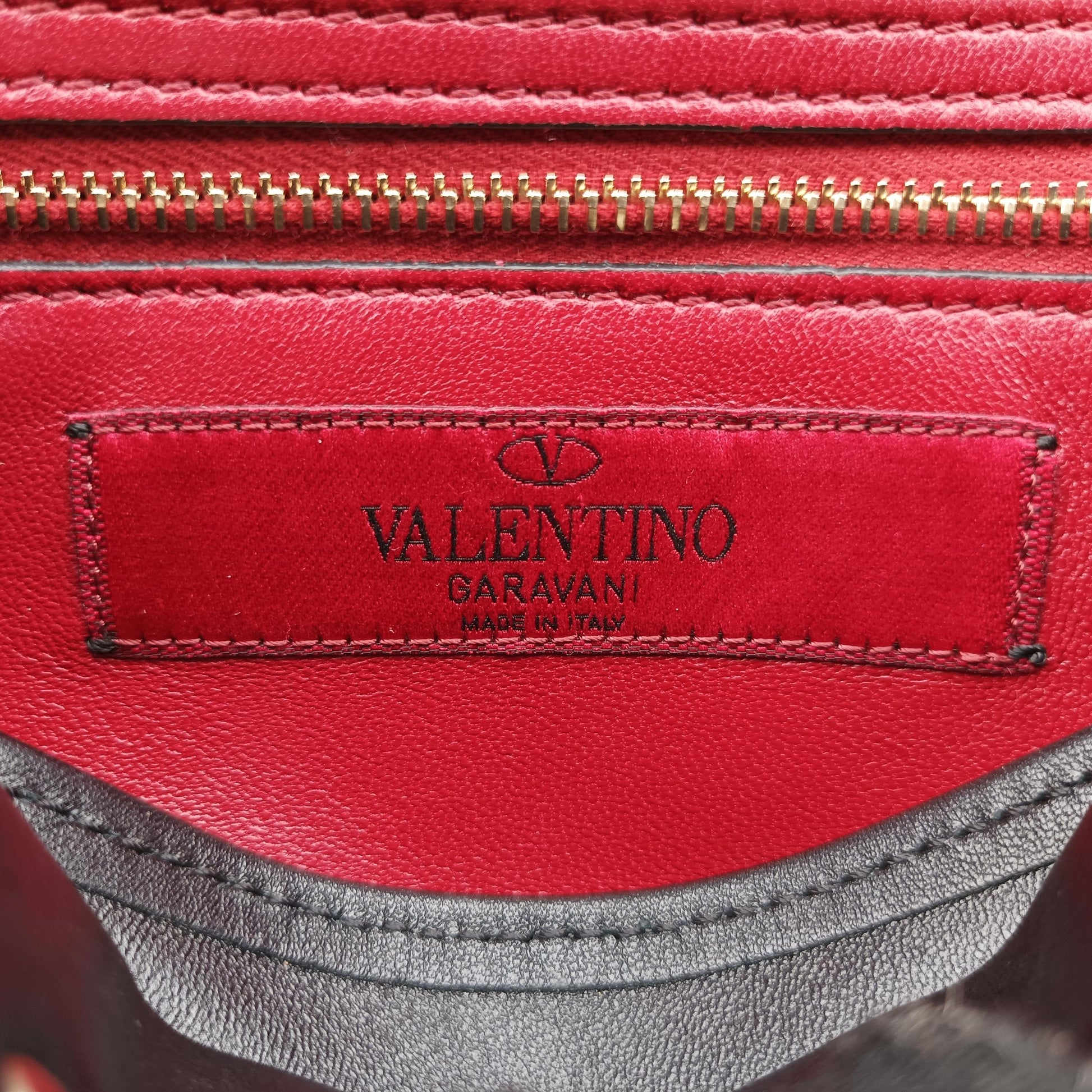 ヴァレンティノ Valentino ショルダーバッグ レディース ロックスタッズスパイク グレー PVCコーティングキャンバス BL-P122JVD0