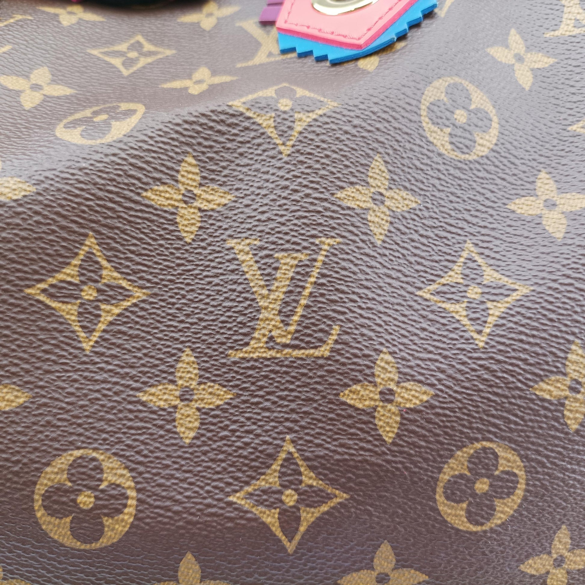 ルイヴィトン Louis Vuitton ボストンバッグ レディース スピーディ30 フラミンゴ(ブラウン×レッド×マルチカラー) モノグラム トーテム M41665 DU2185