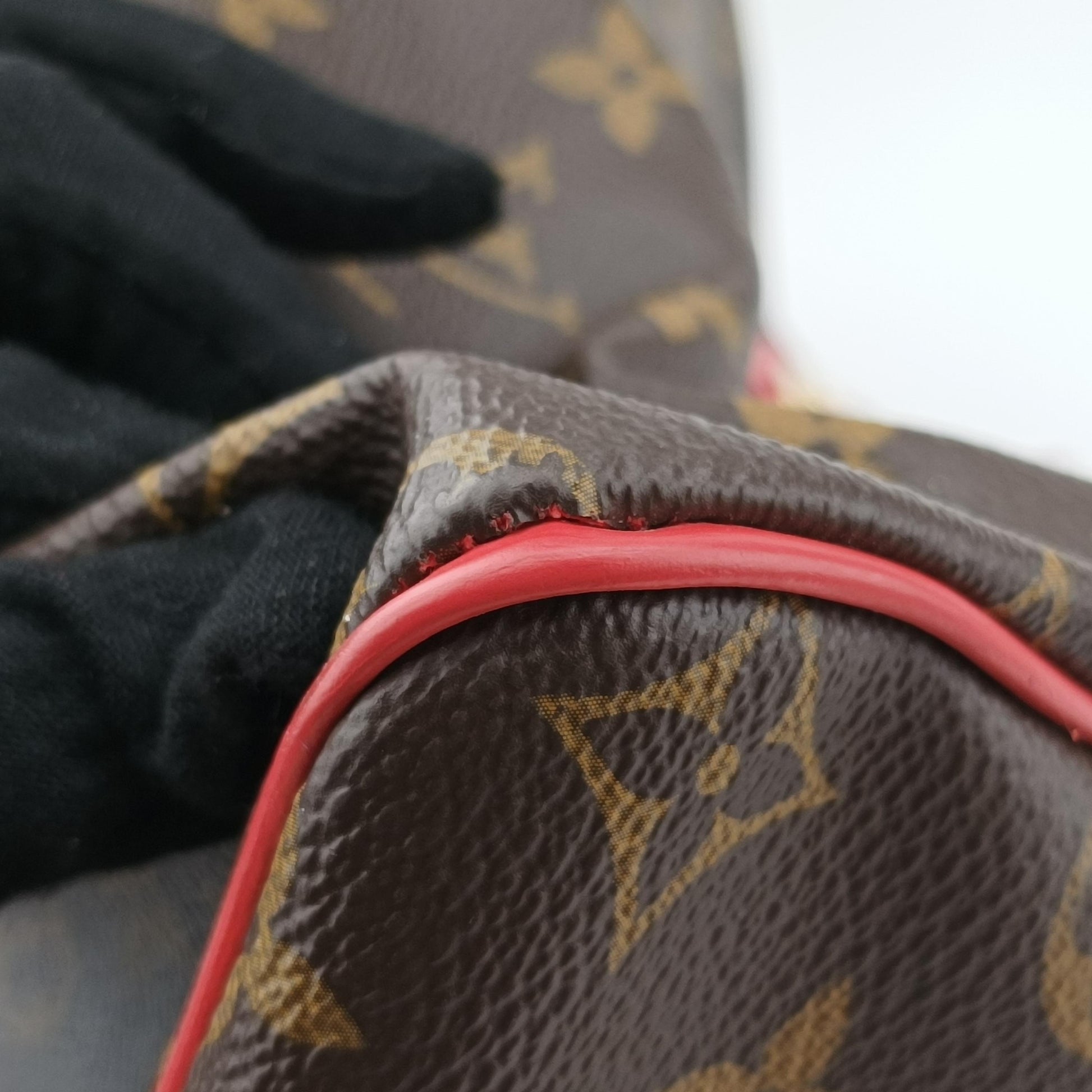 ルイヴィトン Louis Vuitton ボストンバッグ レディース スピーディ30 フラミンゴ(ブラウン×レッド×マルチカラー) モノグラム トーテム M41665 DU2185