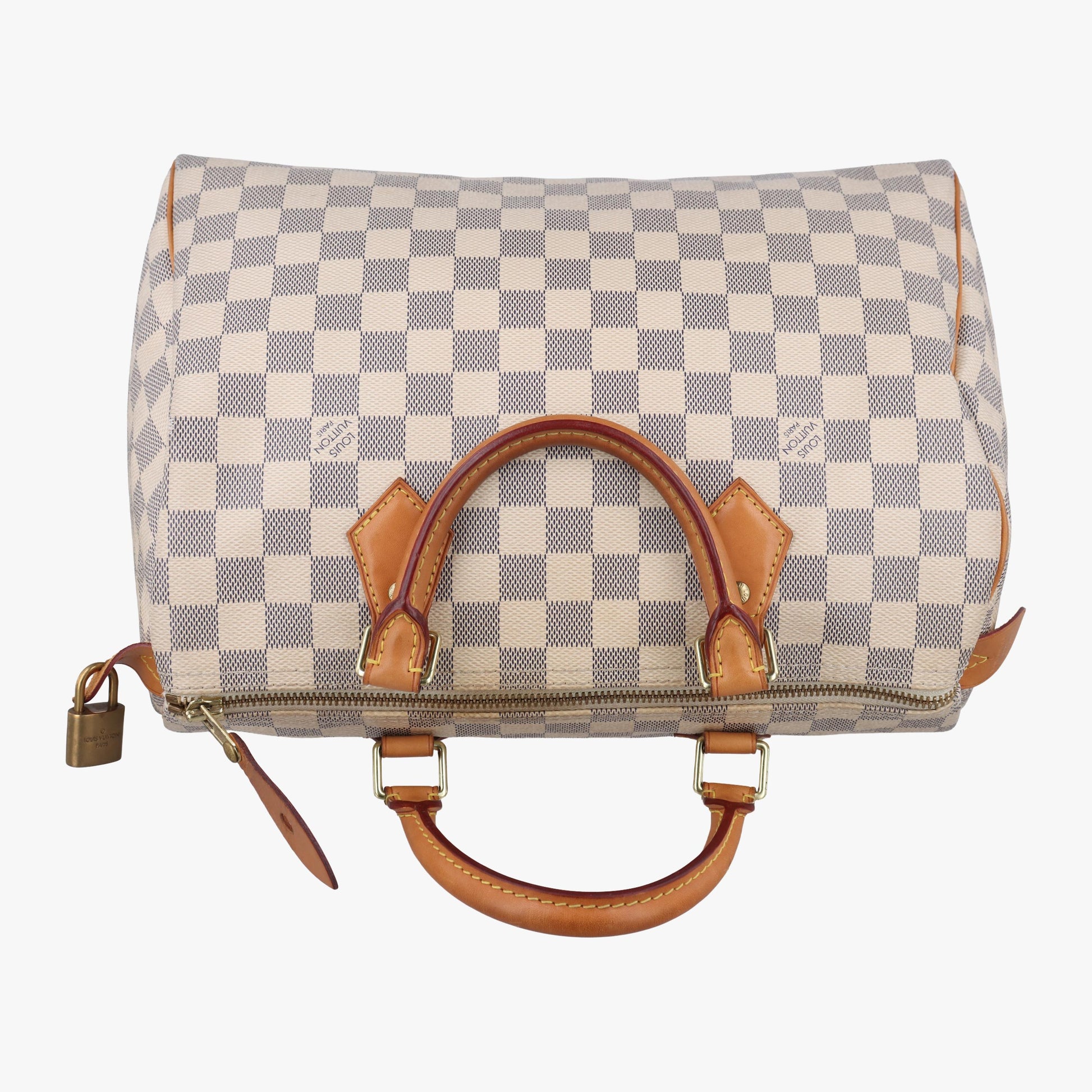 ルイヴィトン Louis Vuitton ボストンバッグ レディース スピーディ30 ホワイト ダミエ キャンパス N41533 SP2135