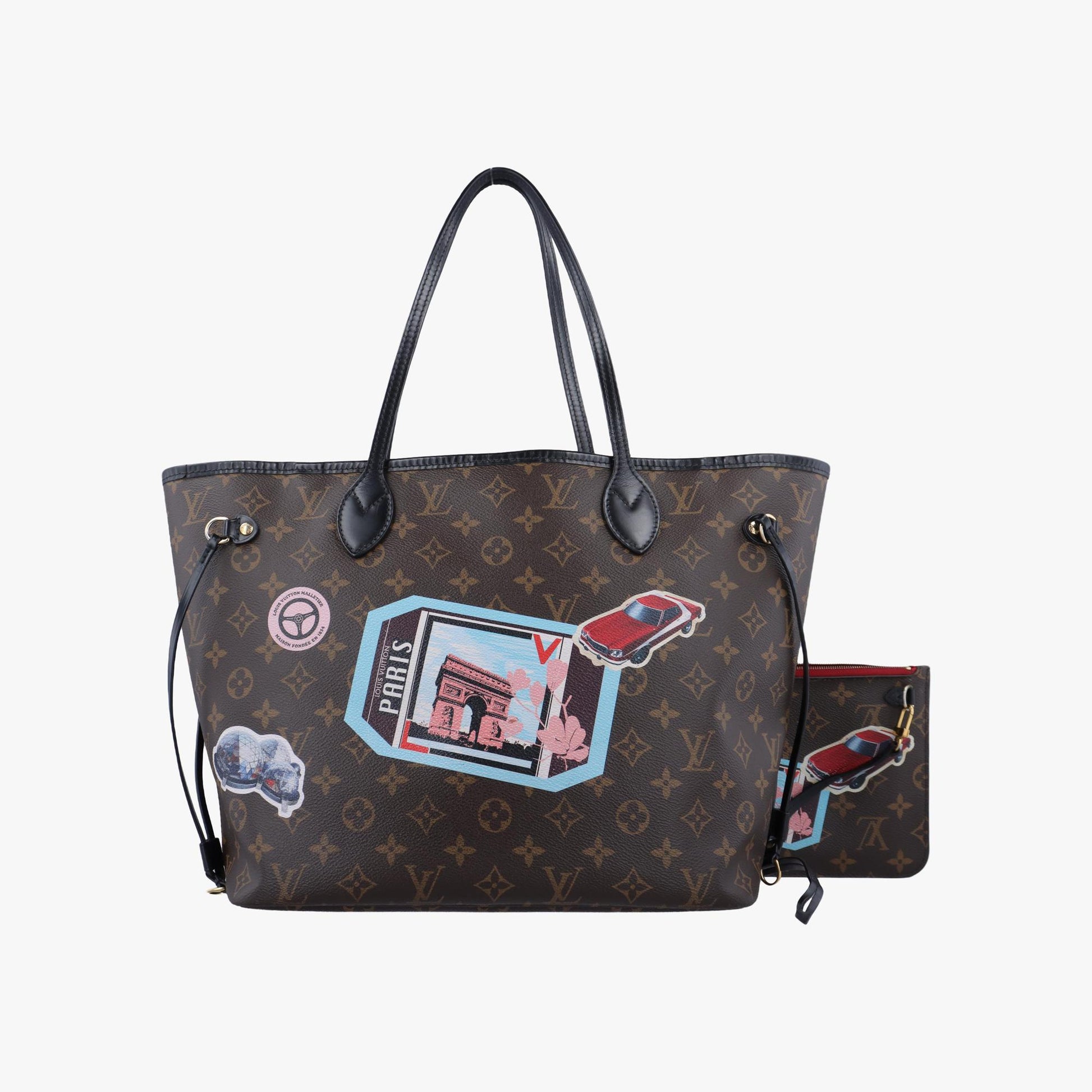 ルイヴィトン Louis Vuitton ハンドバッグ レディース ネヴァーフルMM モノグラム/ブラウン系×マルチカラー モノグラム キャンバス M42844 AR4126