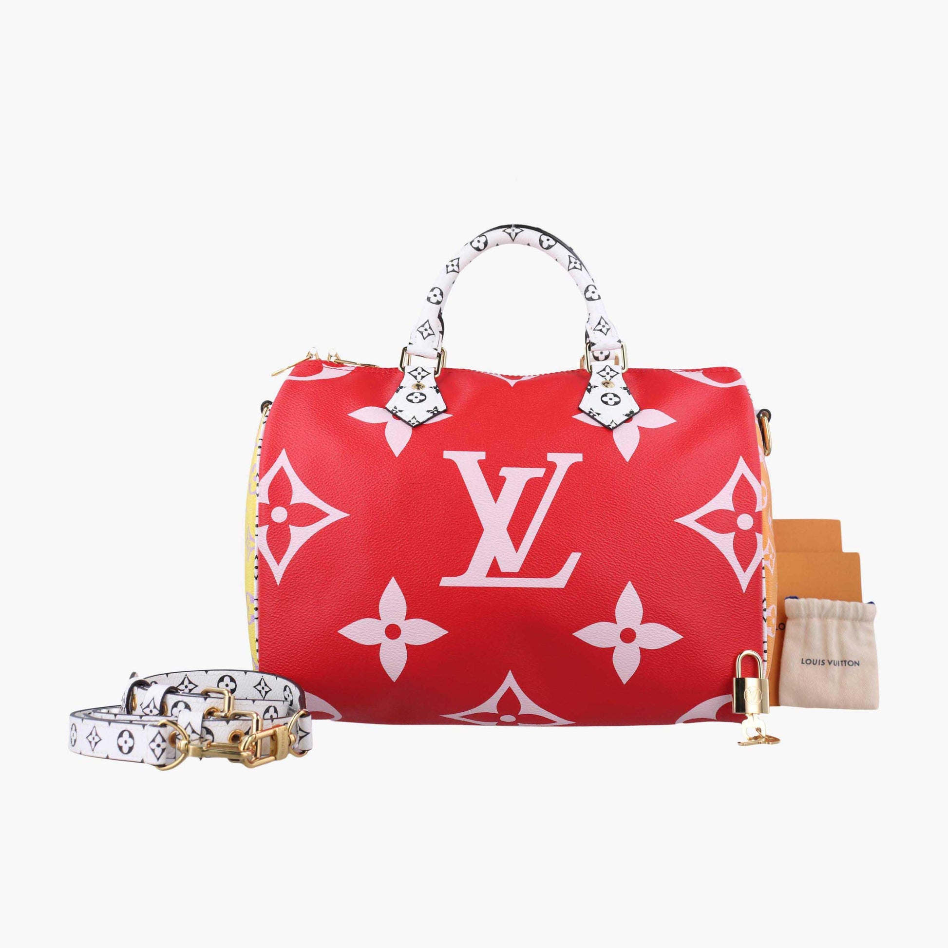 ルイヴィトン Louis Vuitton ボストンバッグ レディース スピーディ バンドリエール30 マルチカラー モノグラム ジャイアント M44573 MB1169