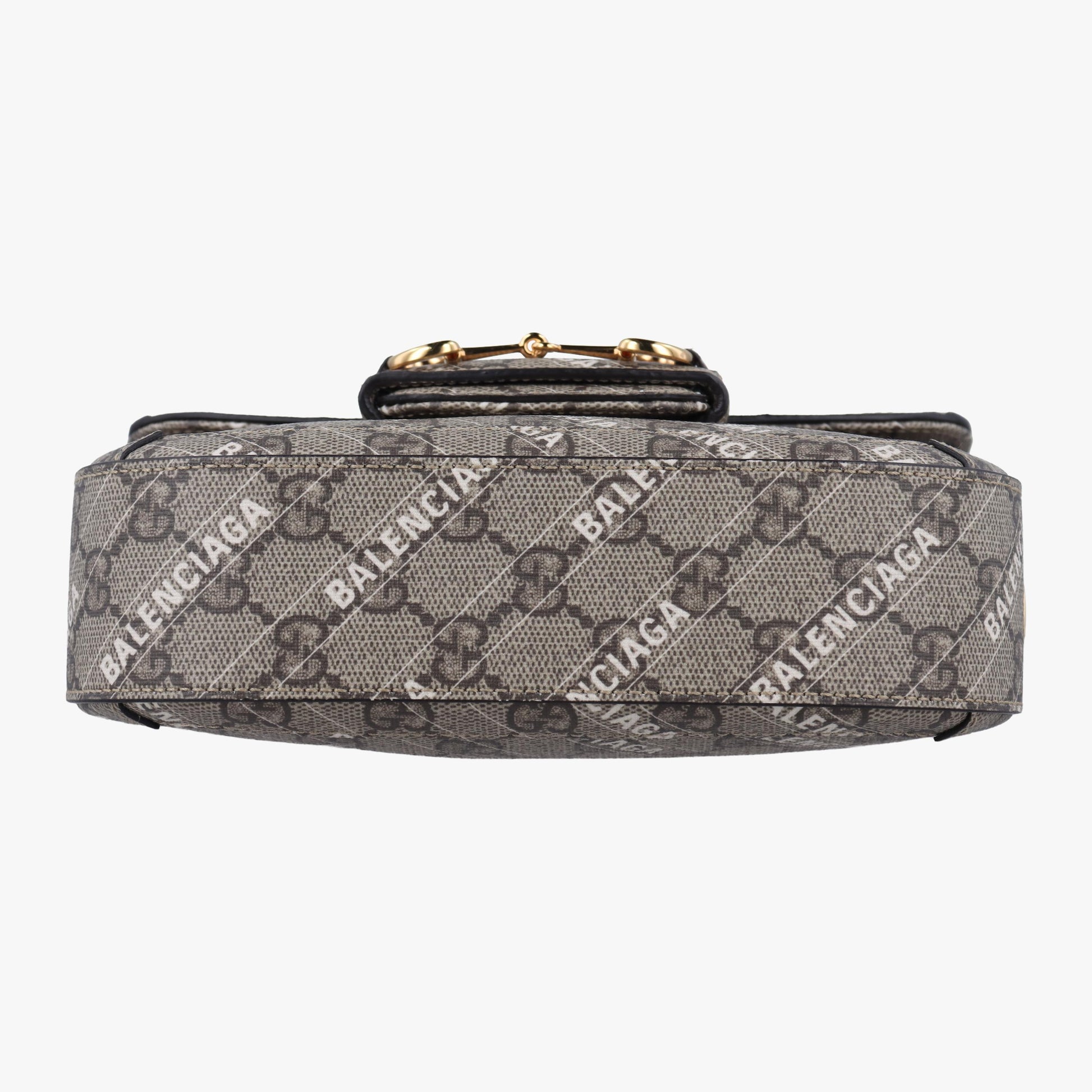 グッチ Gucci ショルダーバッグ レディース ホースビット 1955 グレー PVCコーティングキャンバス 658574 I036657084