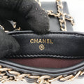 シャネル Chanel ショルダーバッグ レディース テック　ミー　アウト　フォンケース ブラック ラムスキン AP1161 30120403