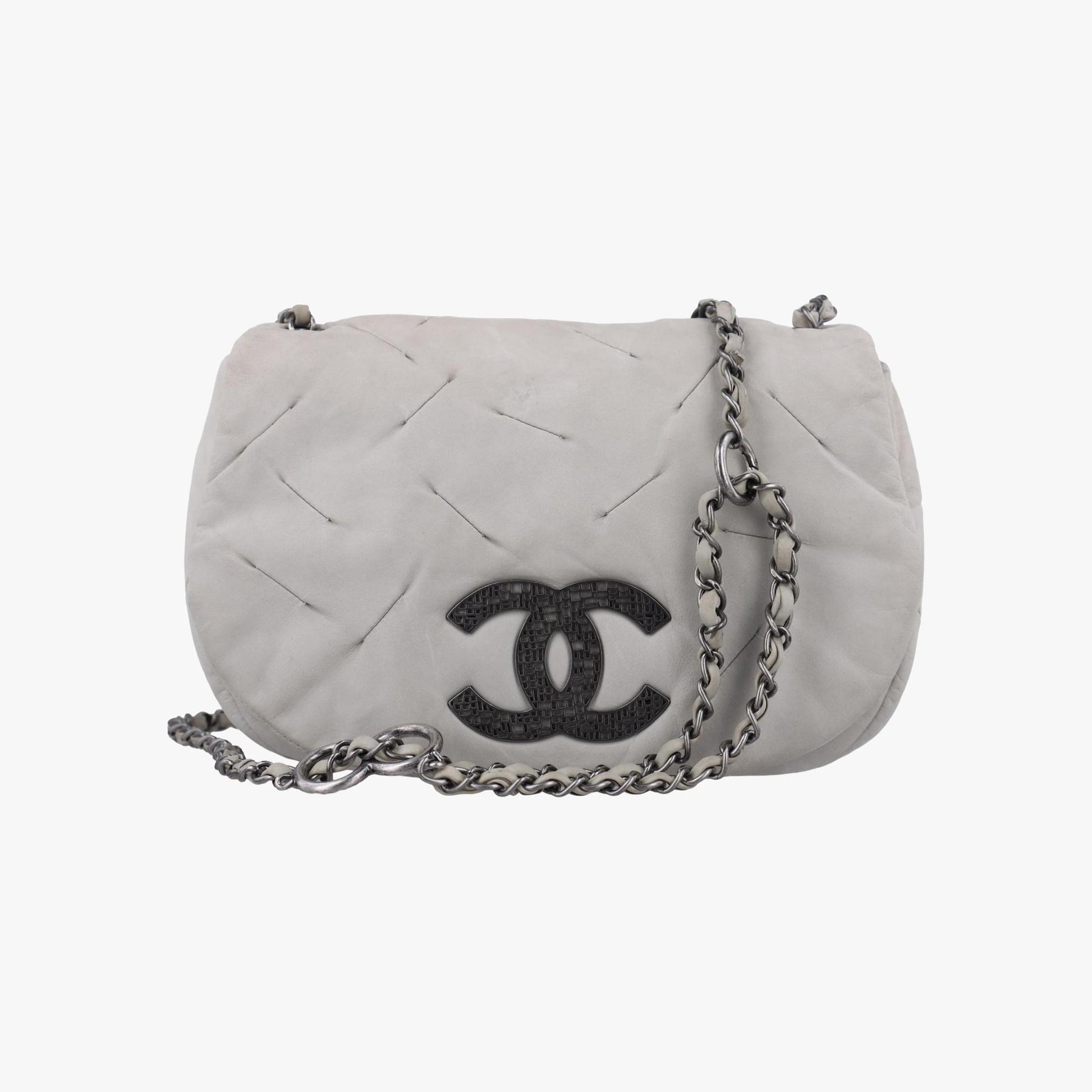 シャネル Chanel ショルダーバッグ レディース ココマーク グレー レザー A50481 14707623