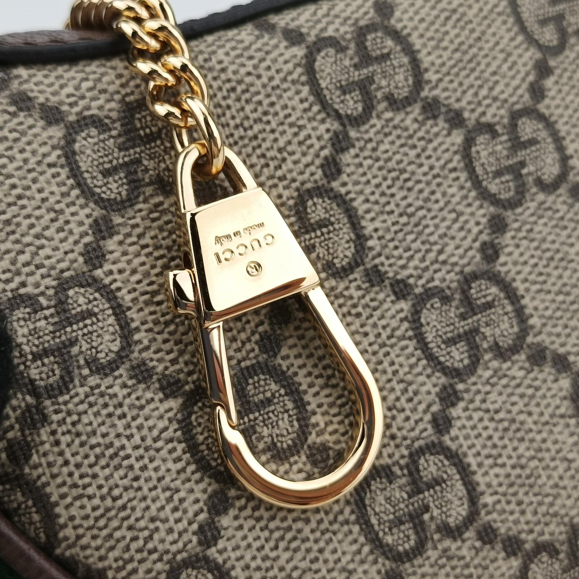 グッチ Gucci ハンドバッグ レディース オフィディア グレー PVCコーティングキャンバス×レザー 658551