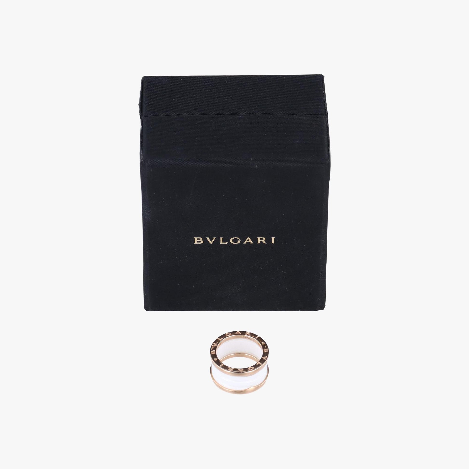 ブルガリ Bvlgari リング レディース ビーゼロワン ホワイト Au750 CZWASS