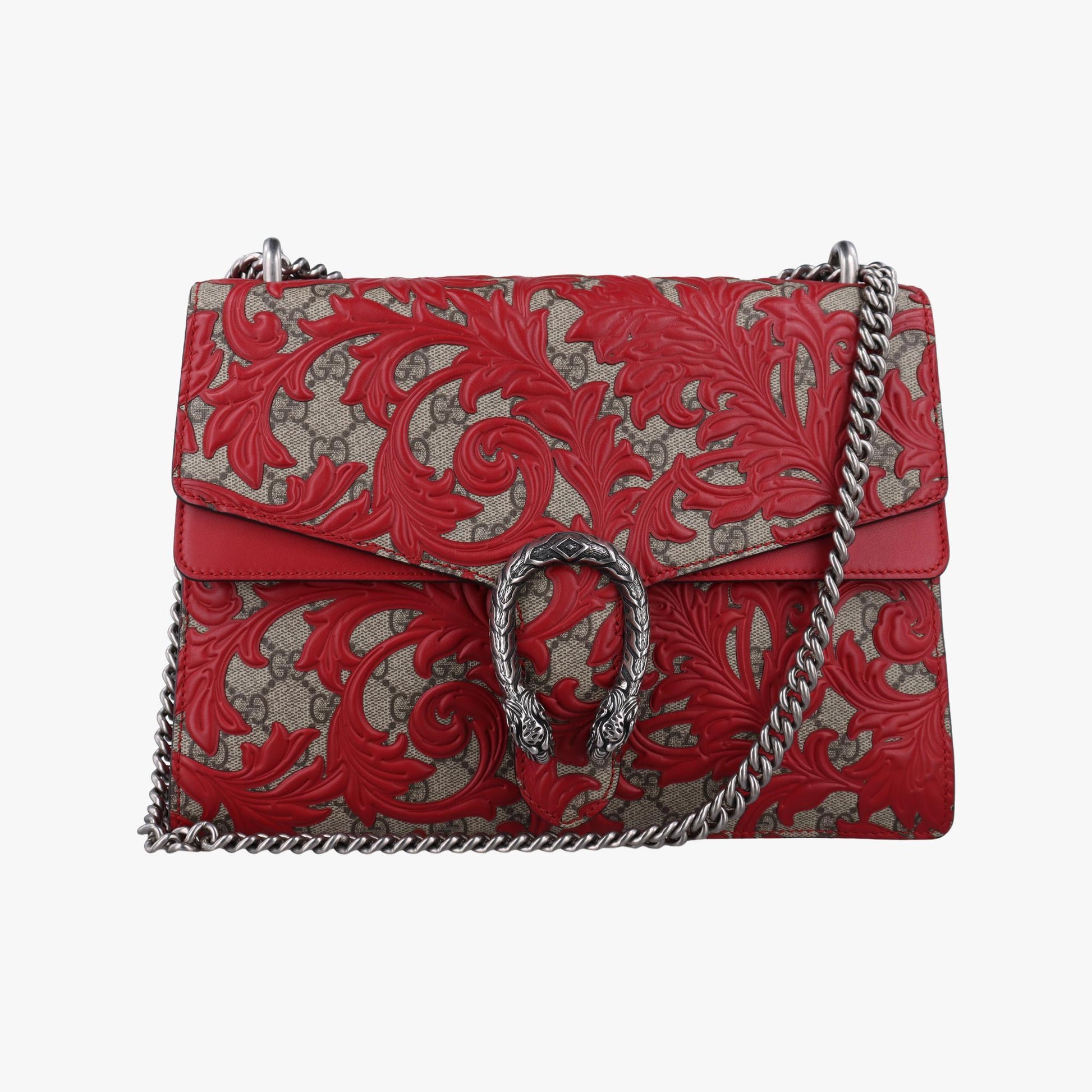 グッチ Gucci ショルダーバッグ レディース ディオニュソス ベージュ×レッド PVCコーティングキャンバス 400235 520981