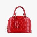 ルイヴィトン Louis Vuitton ショルダーバッグ レディース アルマBB レッド ヴェルニ M90174 FL0156