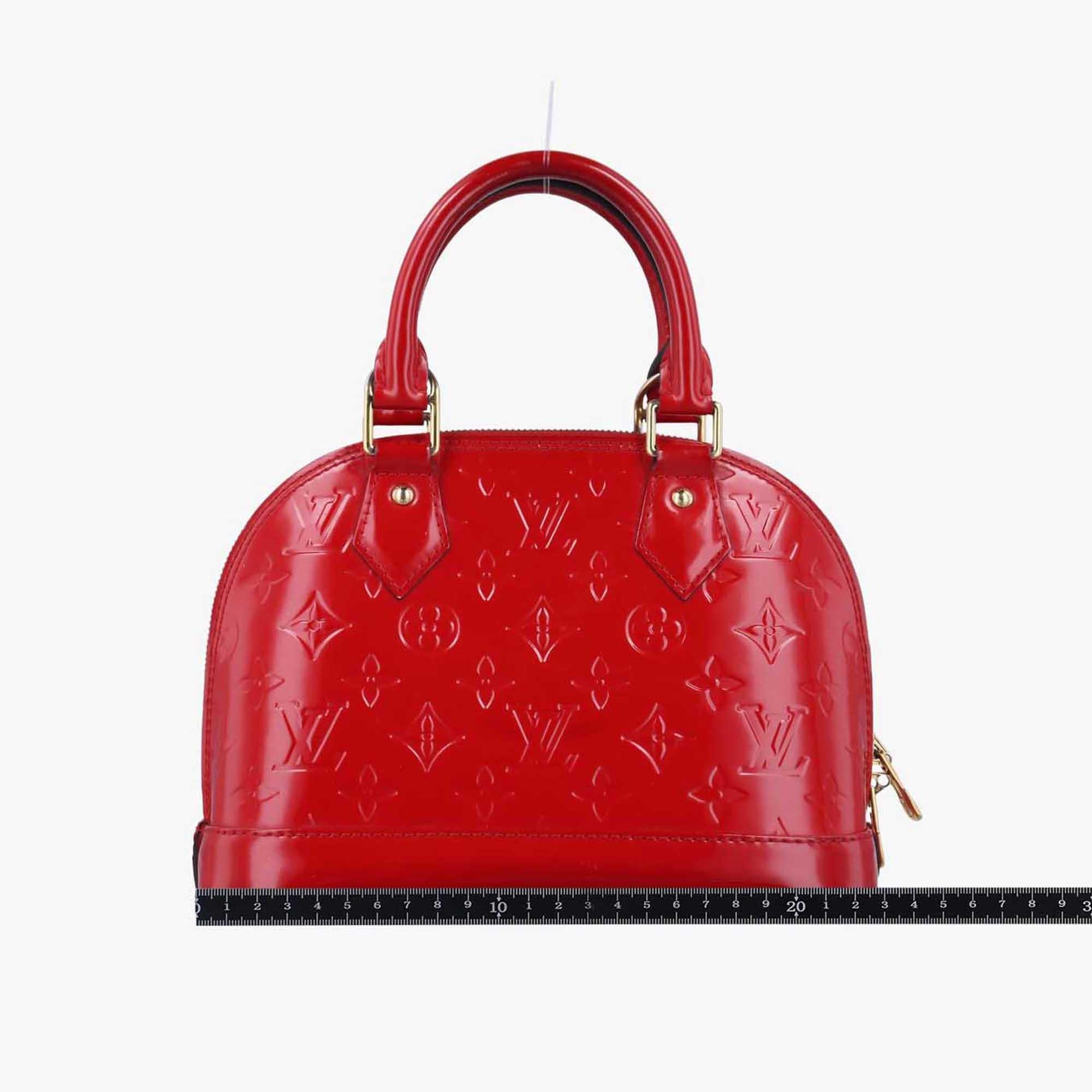 ルイヴィトン Louis Vuitton ショルダーバッグ レディース アルマBB レッド ヴェルニ M90174 FL0156