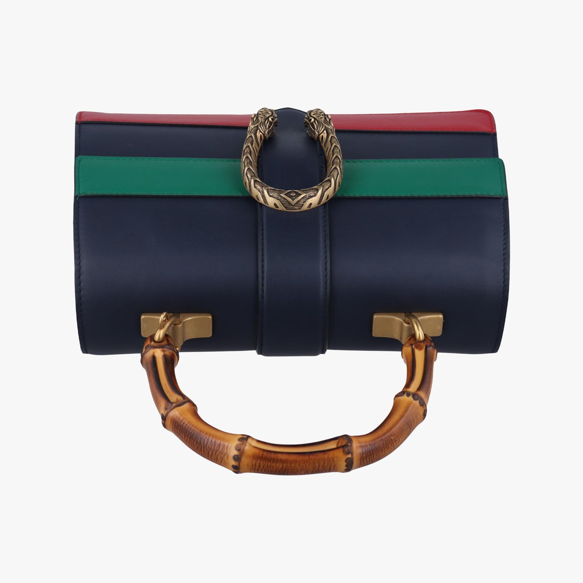 グッチ Gucci ショルダーバッグ レディース デュオニソス ネイビー×グリーン×レッド レザー 448075 493075