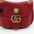 グッチ Gucci ショルダーバッグ レディース GGマーモント レッド レザー 409154 213048