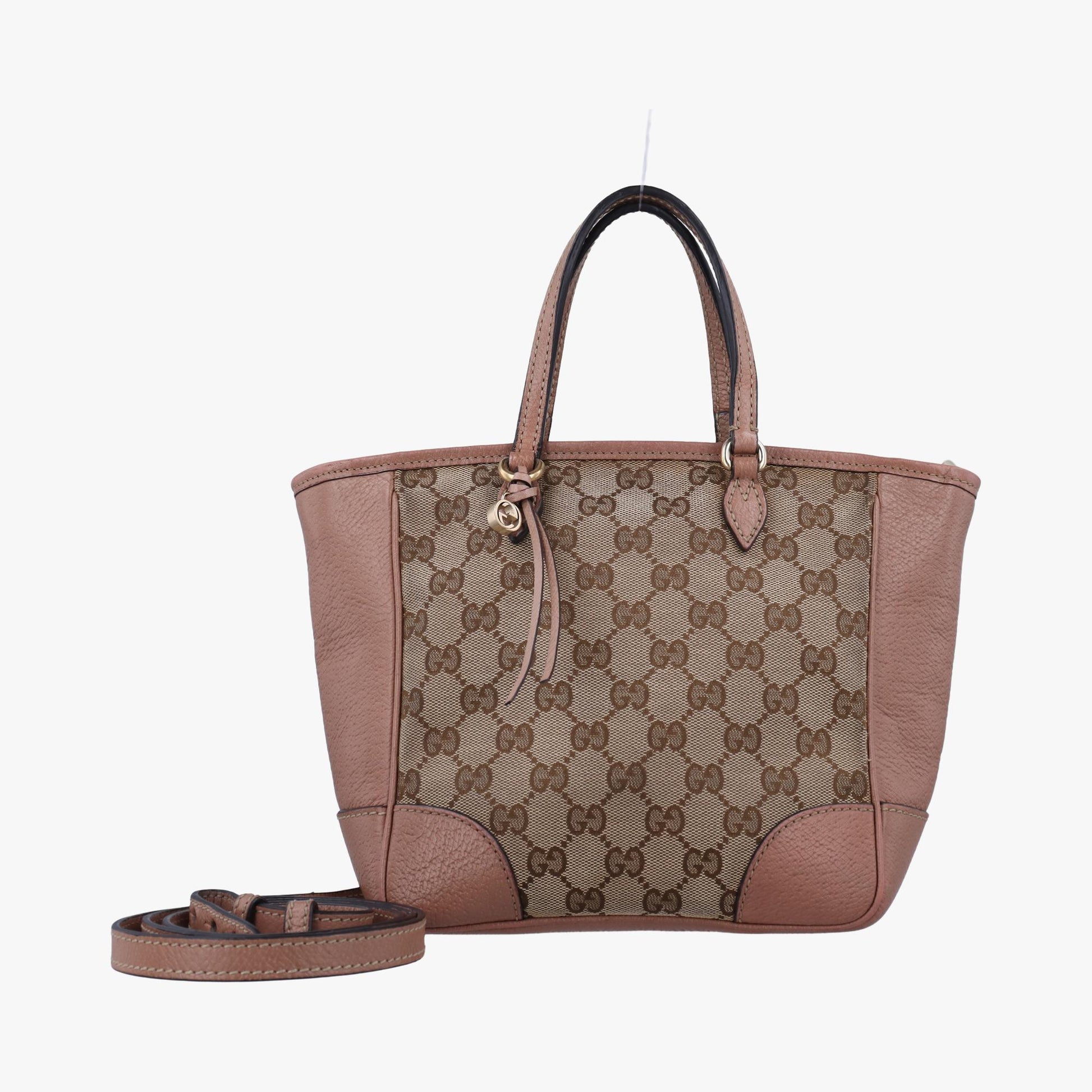 グッチ Gucci ショルダーバッグ レディース ブリー ベージュ x ピンク キャンバス x レザー 353121 E017261270