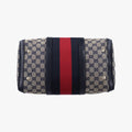 グッチ Gucci ボストンバッグ レディース シェリーライン ボストン ブラック×レッド×ベージュ キャンバス×レザー 247205 B103886175