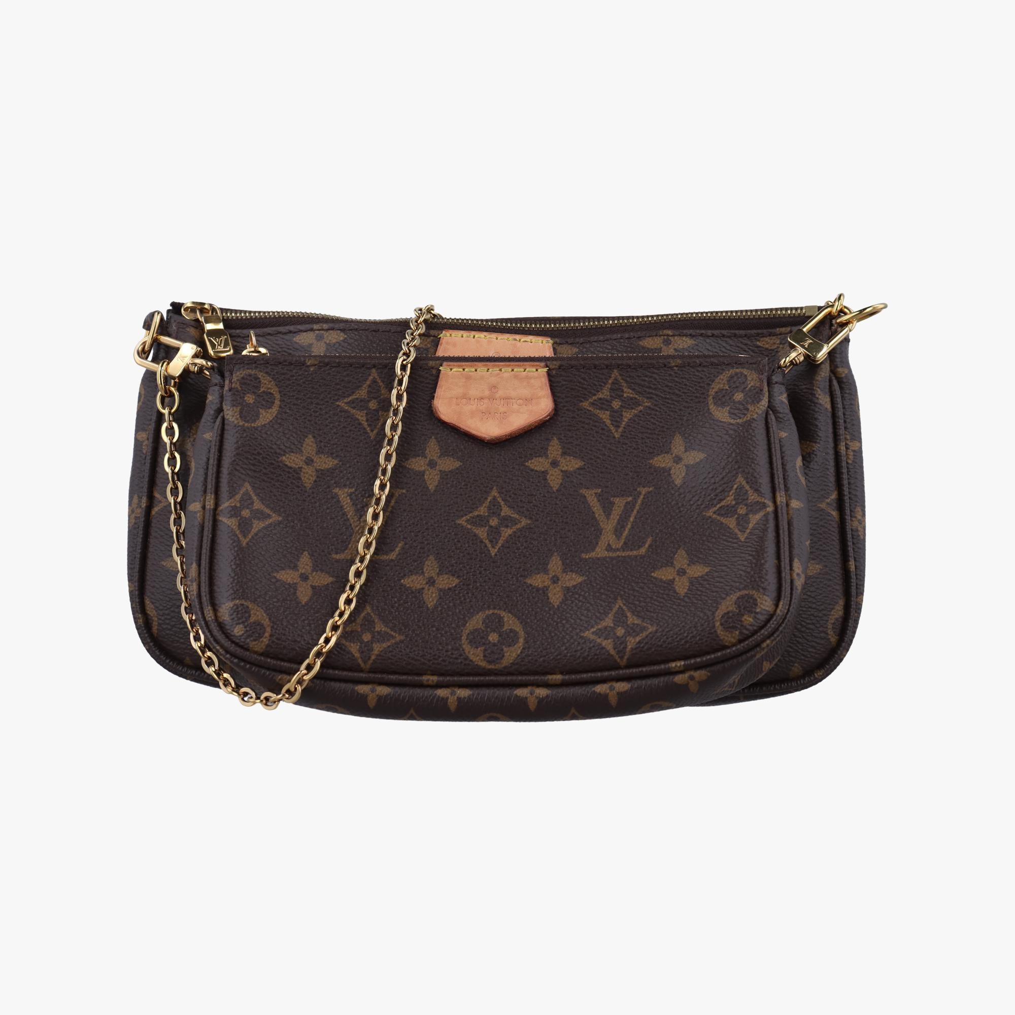 ルイヴィトン Louis Vuitton ショルダーバッグ レディース ミュルティポシェットアクセソワール モノグラム/ブラウン系 モノグラムキャンバス M44813 DR4220