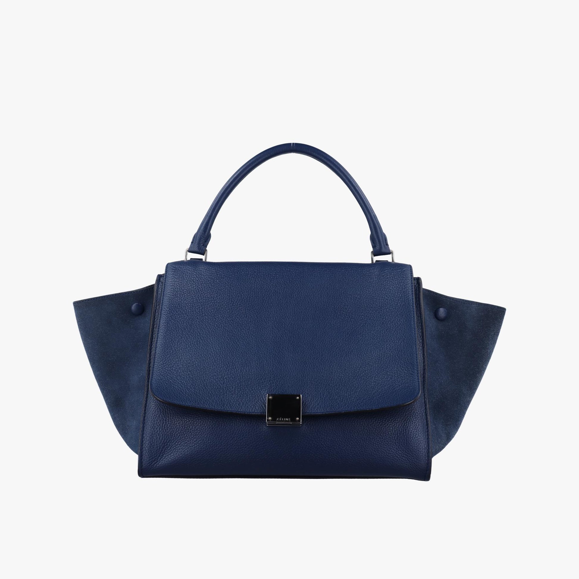 セリーヌ Celine ショルダーバッグ レディース トラペーズミディアム ブルー レザー×スエード F-VP-0133 F-CU-0133