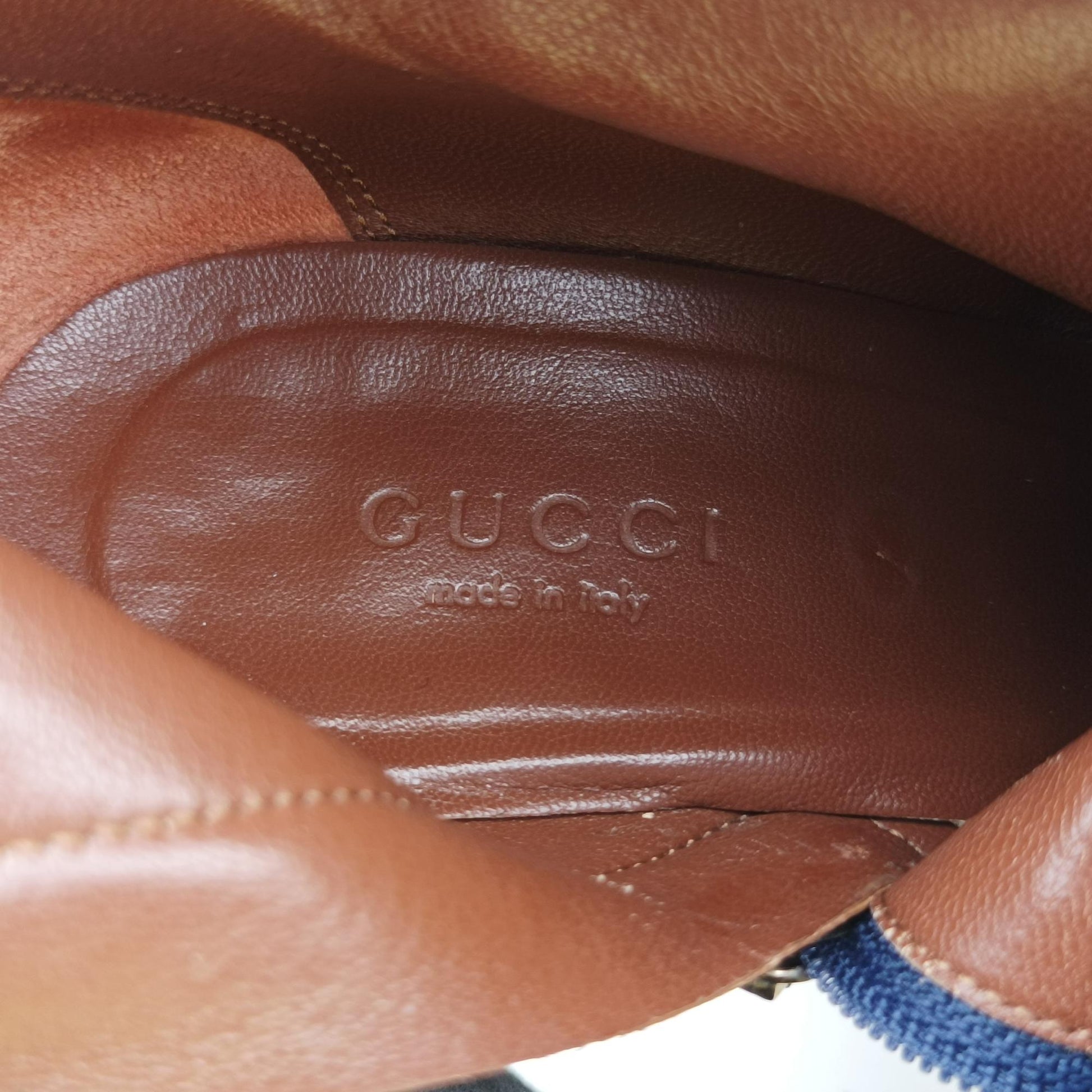 グッチ Gucci レインシューズ レディース モノグラムロゴ ブルー GGデニム 167177