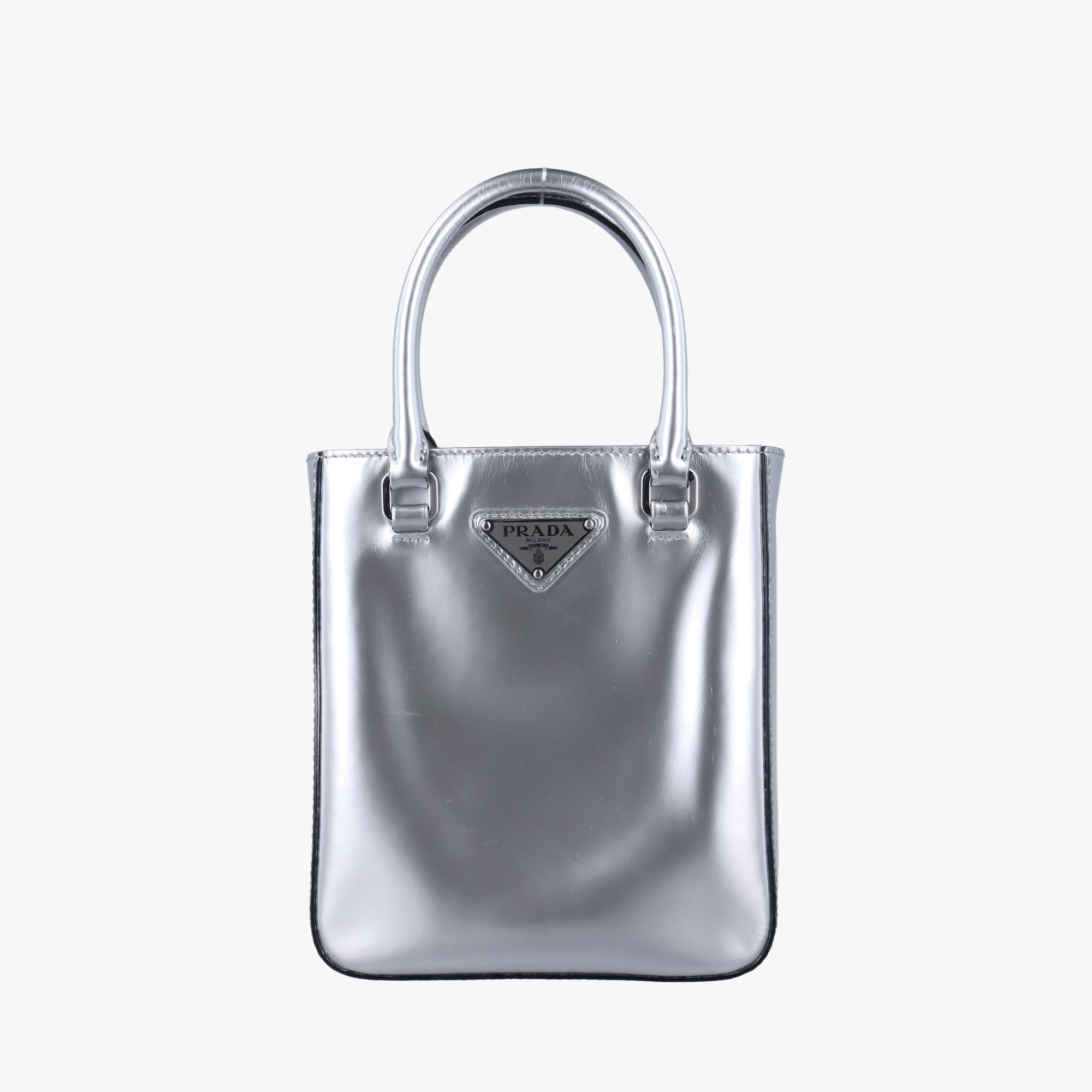 プラダ Prada ショルダーバッグ レディース ミラートート シルバー パテント 1BA331 7/K