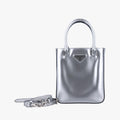 プラダ Prada ショルダーバッグ レディース ミラートート シルバー パテント 1BA331 7/K