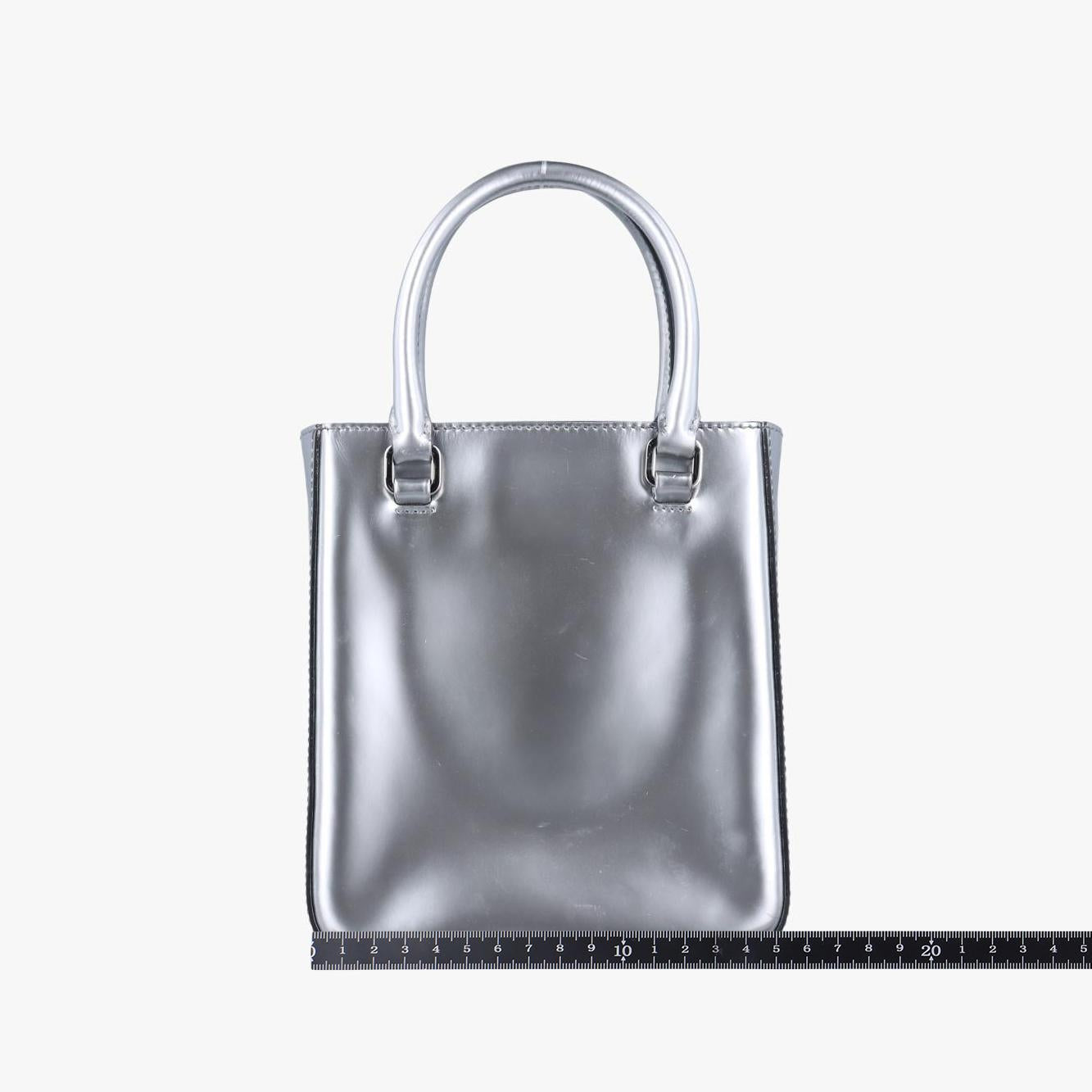 プラダ Prada ショルダーバッグ レディース ミラートート シルバー パテント 1BA331 7/K