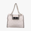 シャネル Chanel ショルダーバッグ レディース East West　2.55 ホワイト ラムスキン A37696 12141162