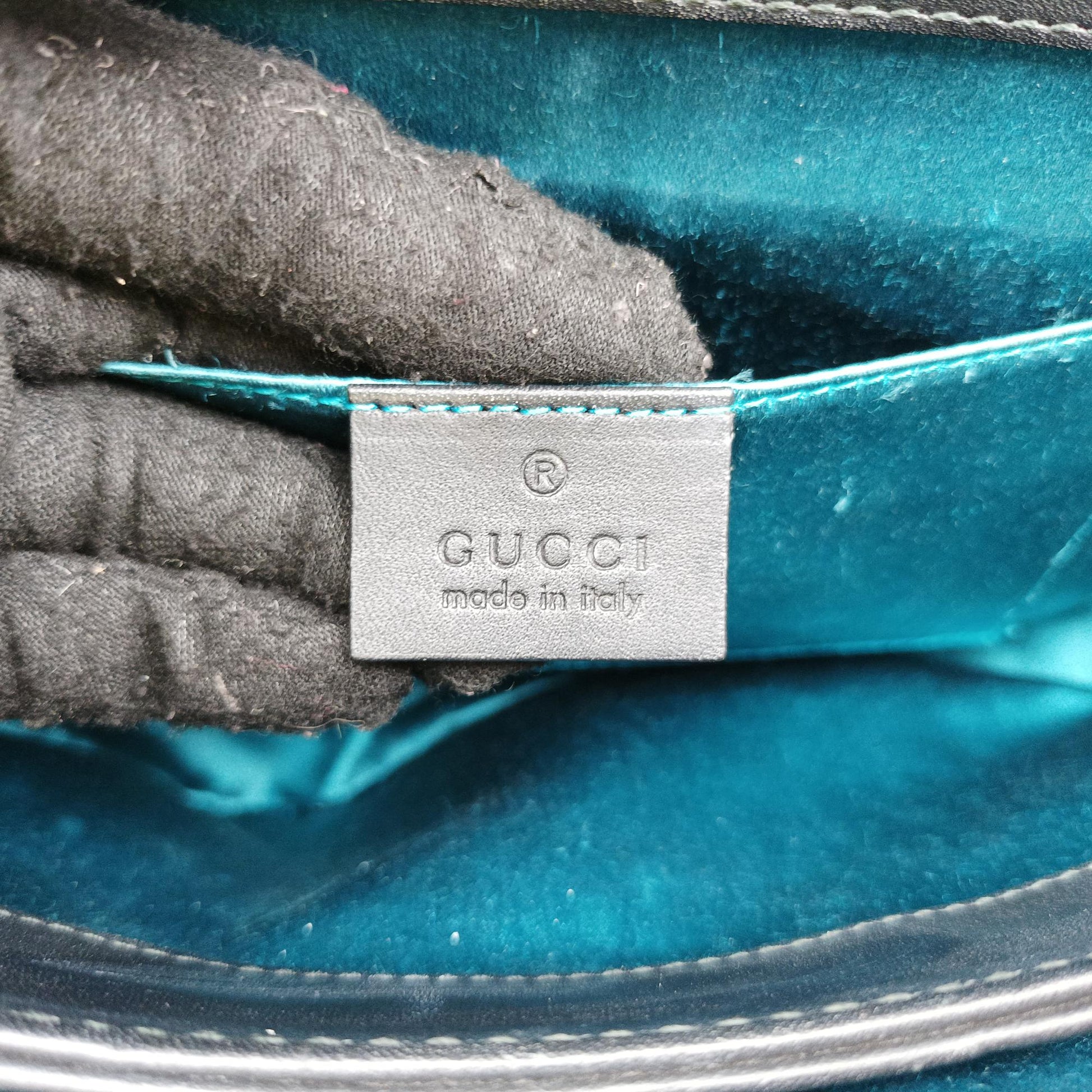 グッチ Gucci ショルダーバッグ レディース オフィディア レッド×ブラック スエード×レザー 503877 520981