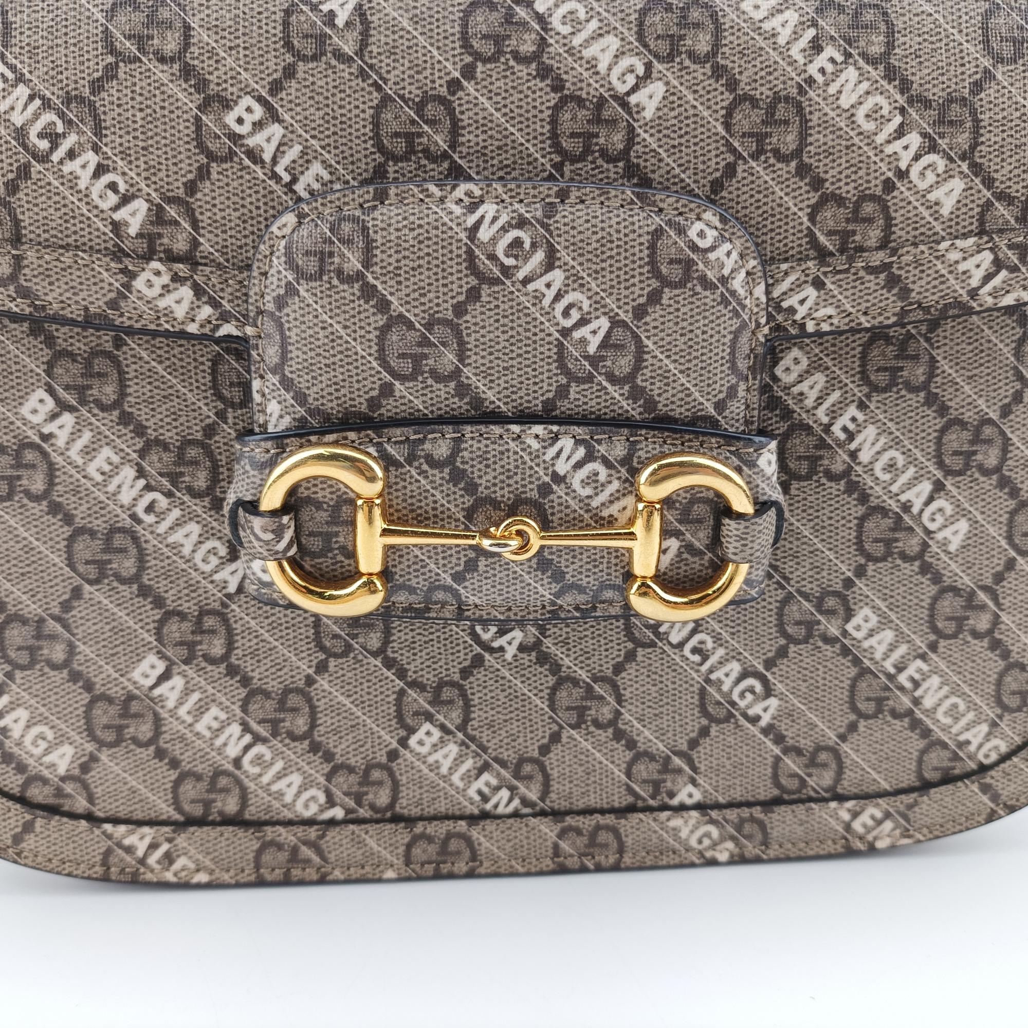 グッチ Gucci ショルダーバッグ レディース ザハッカープロジェクト　ホースビット 1955 ベージュ PVCコーティングキャンバス 602204 525040