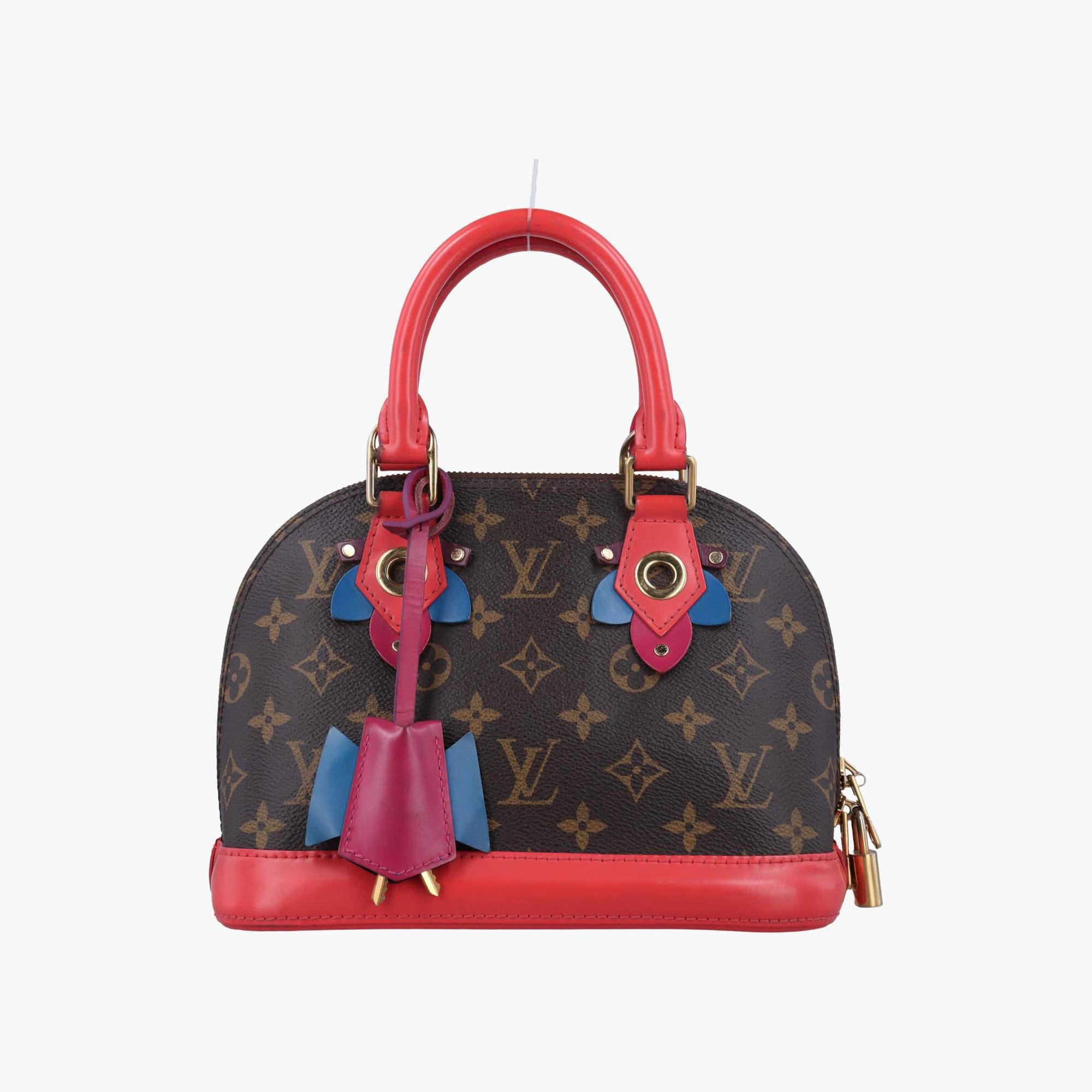 ルイヴィトン Louis Vuitton ショルダーバッグ レディース アルマBB　モノグラムトーテム フラミンゴ モノグラム/ブラウン系×レッド モノグラムキャンバス×カーフレザー M41659 SN4115