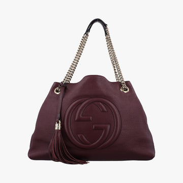 グッチ Gucci ショルダーバッグ レディース ソーホー ワインレッド レザー 308982 D016337637