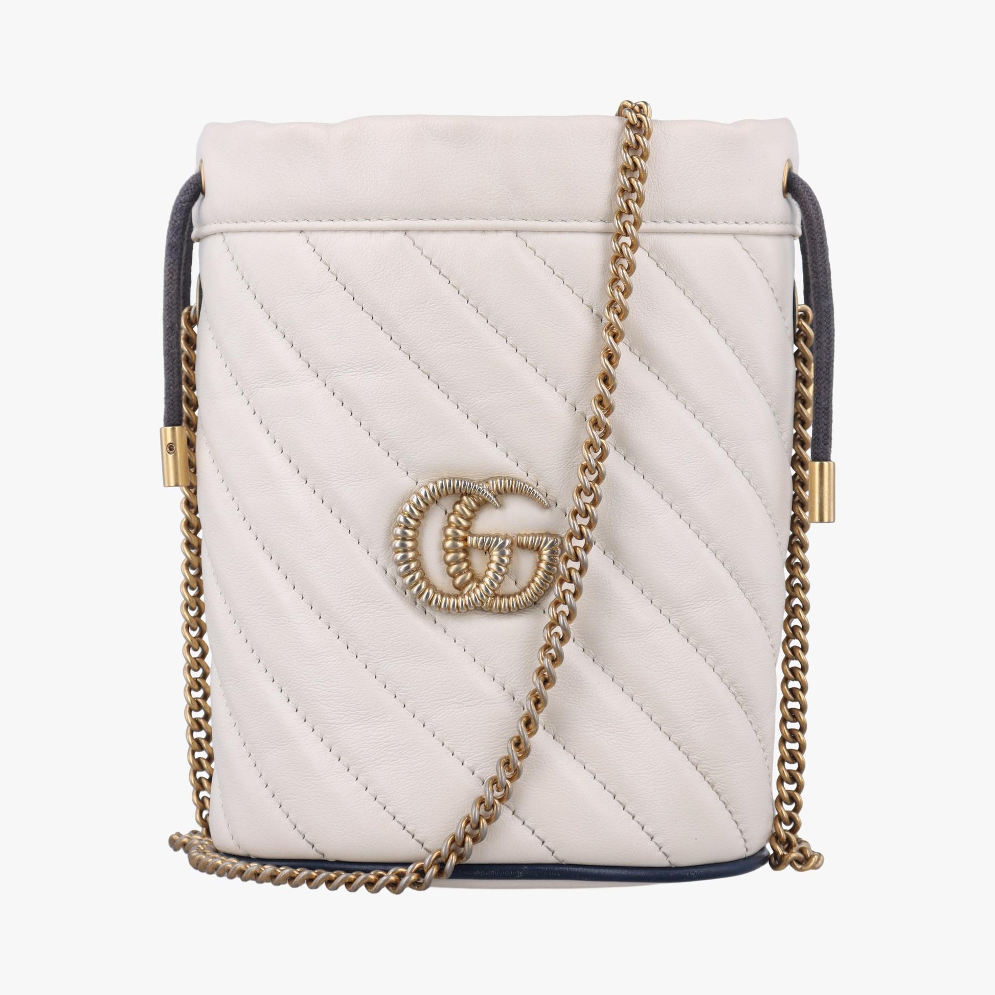 グッチ Gucci ショルダーバッグ レディース GGマーモント ホワイト レザー 573817.525040.