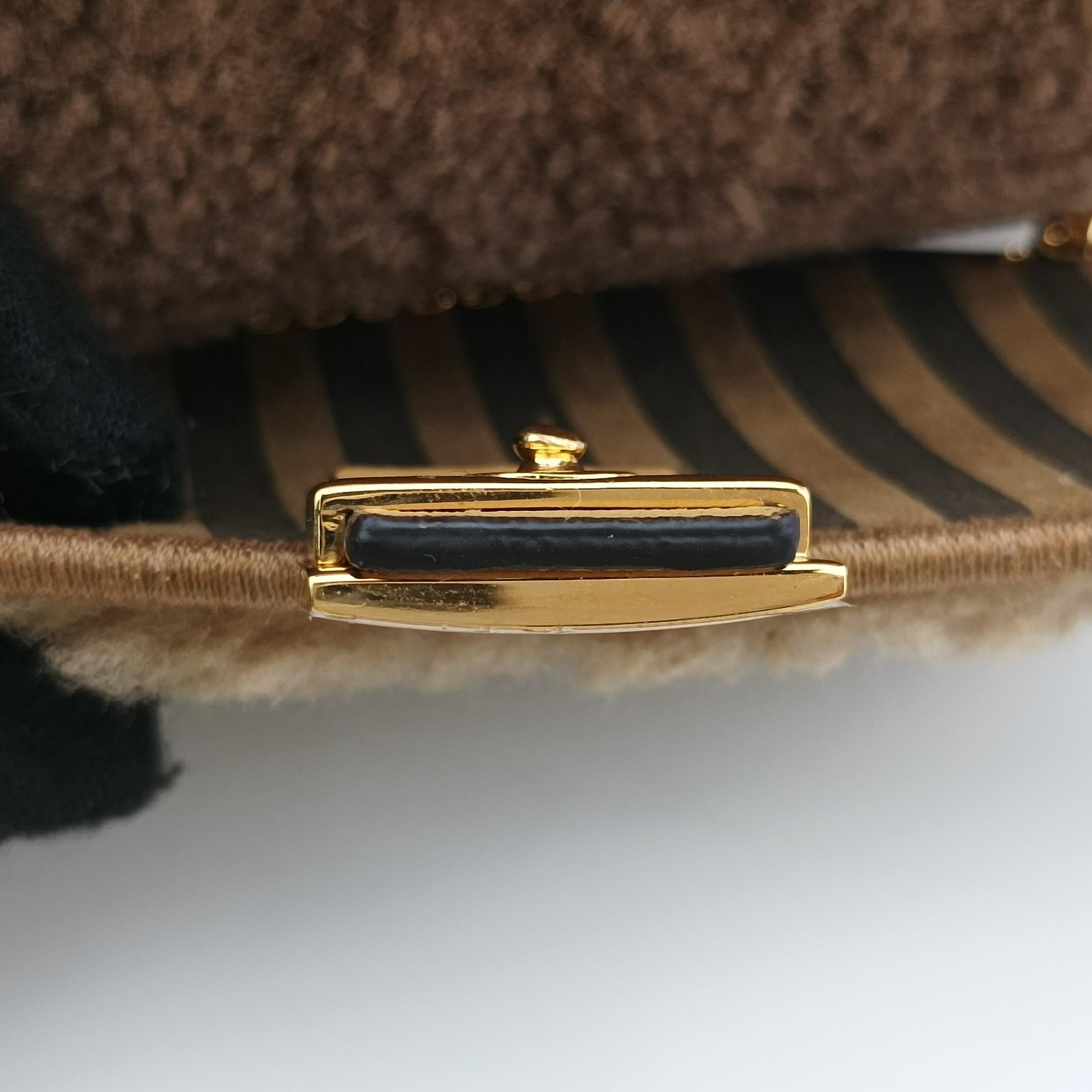 フェンディ Fendi ショルダーバッグ レディース マンマバケット キャメル ベロア 7AR844-AHJ6-219-0189