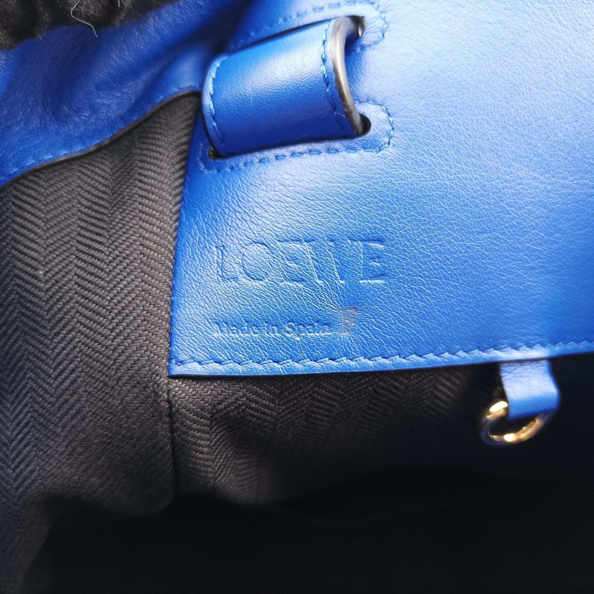 ロエベ Loewe ショルダーバッグ レディース ハンモック ブルー レザー 471611