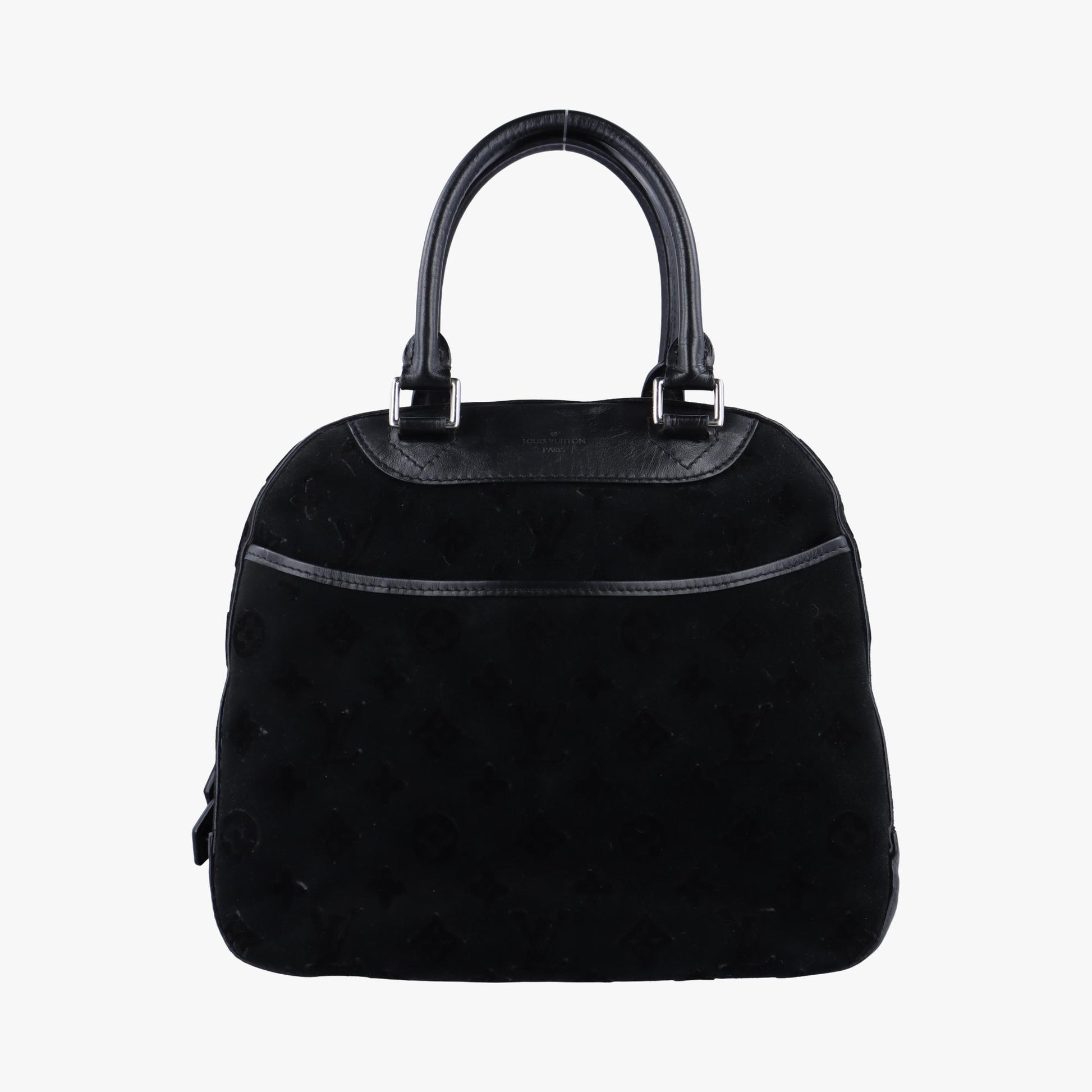 ルイヴィトン Louis Vuitton ハンドバッグ レディース ドーヴィル ブラック レザー×スエード  PL0133