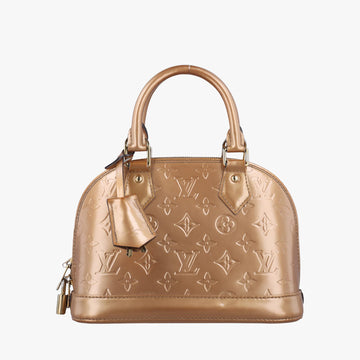 ルイヴィトン Louis Vuitton ショルダーバッグ レディース アルマBB ベージュプードル ヴェルニ M91752 FL3175