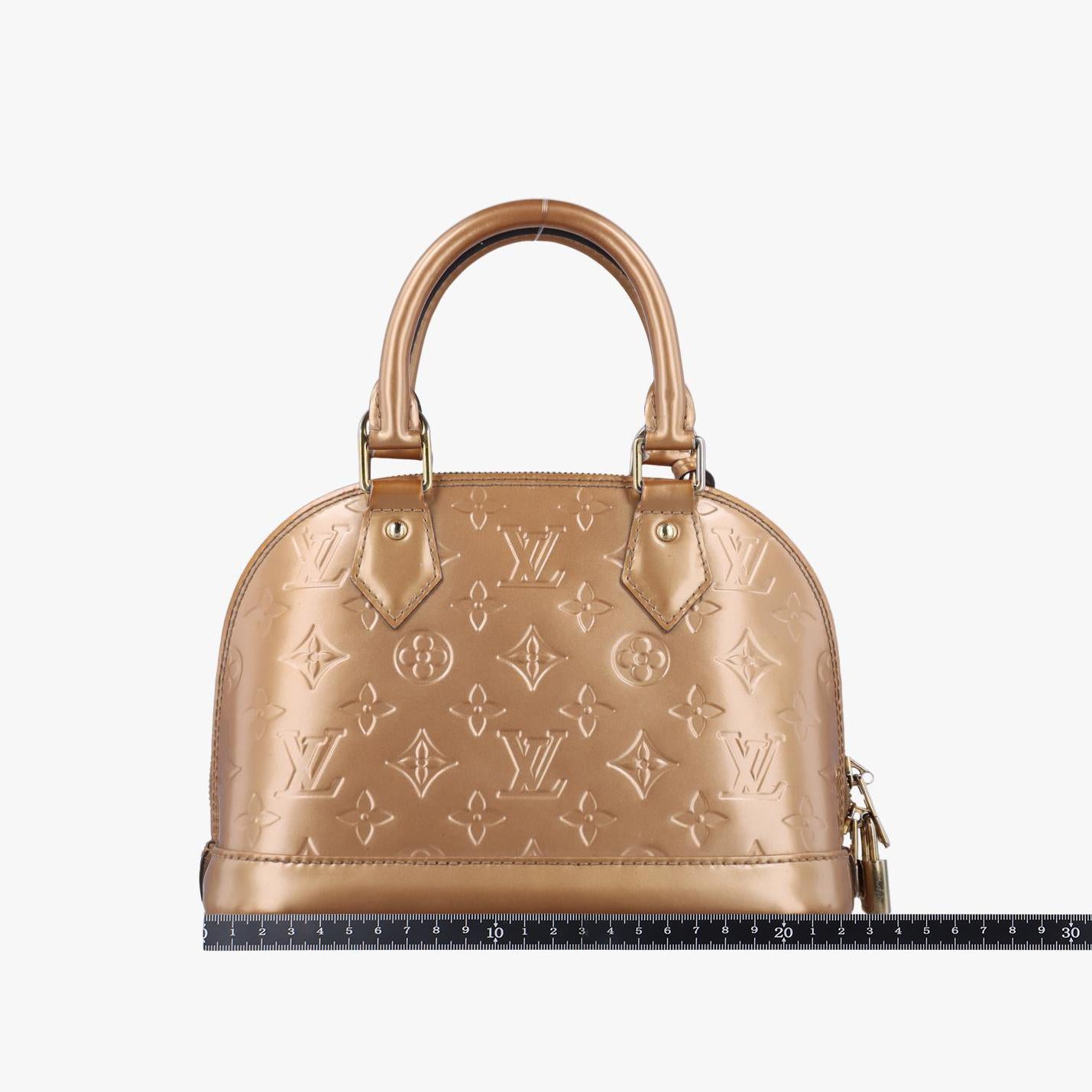 ルイヴィトン Louis Vuitton ショルダーバッグ レディース アルマBB ベージュプードル ヴェルニ M91752 FL3175