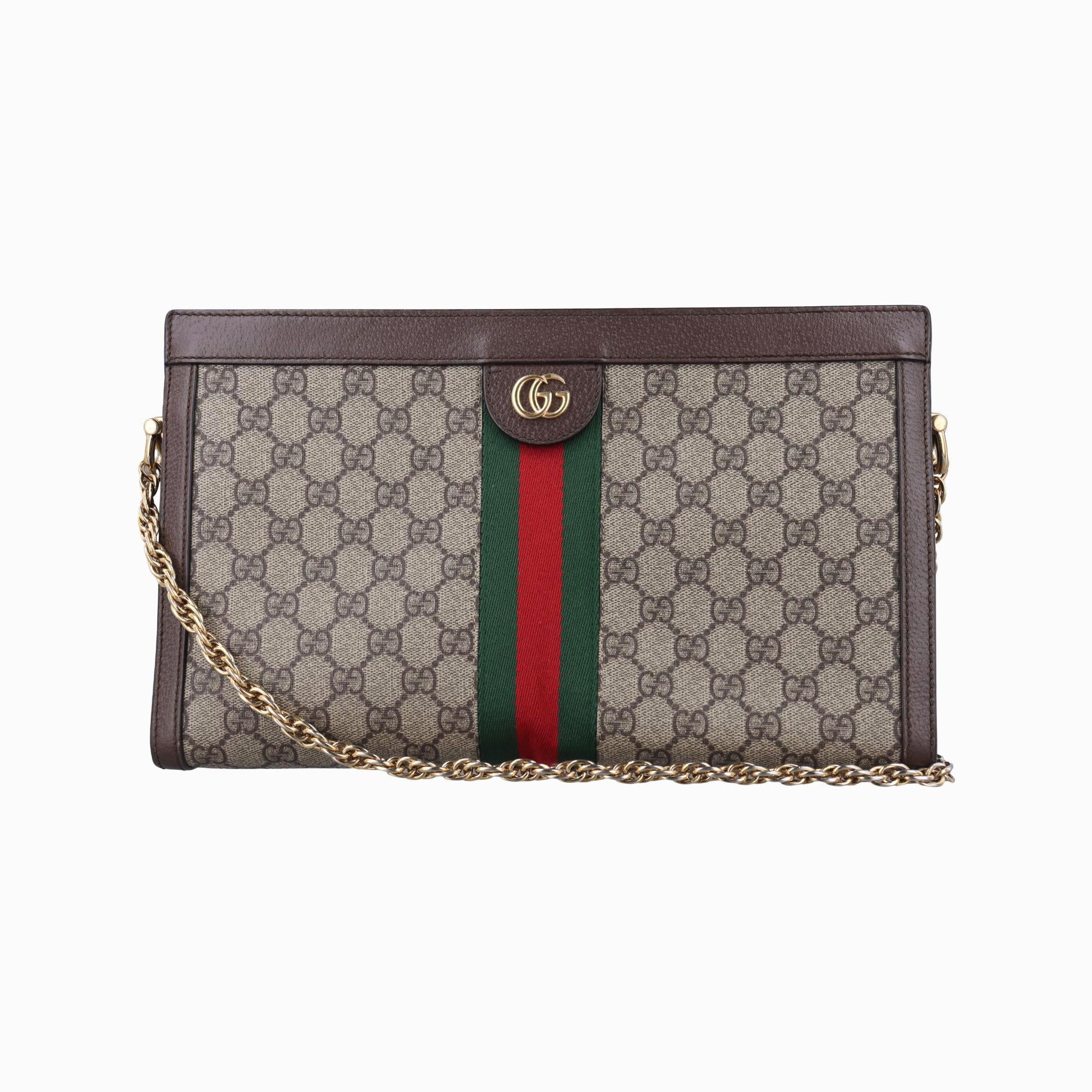 グッチ Gucci ショルダーバッグ レディース オフィディア ブラウン×レッド×グリーン PVCコーティングキャンバス×レザー 503876 A023943603