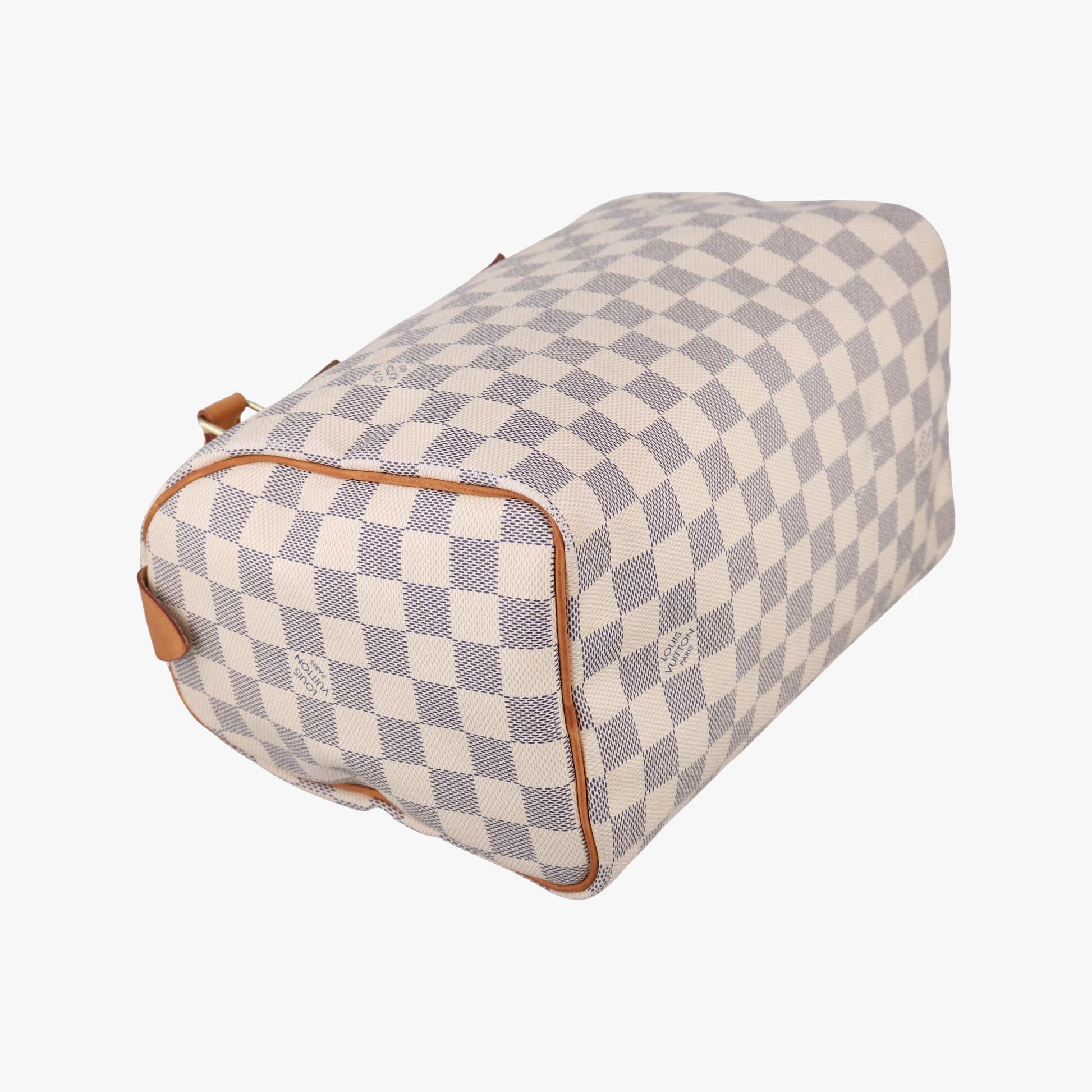 ルイヴィトン Louis Vuitton ボストンバッグ レディース スピーディ25 アズール ダミエ キャンパス N41534 MB1153