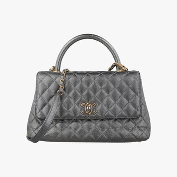 シャネル Chanel ショルダーバッグ レディース ココハンドル シルバー キャビアスキン A92991 28255588