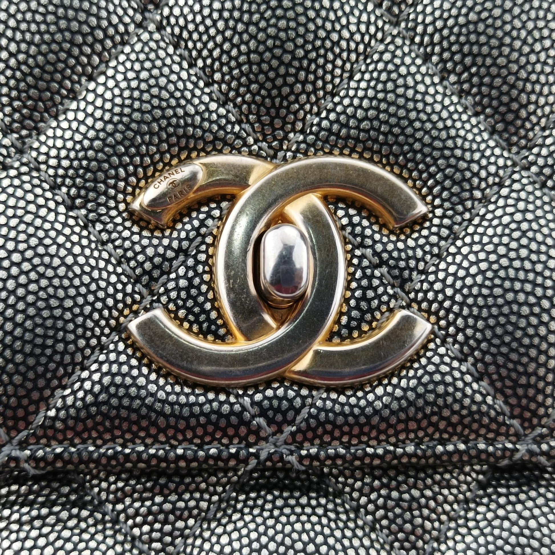 シャネル Chanel ショルダーバッグ レディース ココハンドル シルバー キャビアスキン A92991 28255588