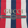 グッチ Gucci ショルダーバッグ レディース プリント ブルー×レッド×アイボリー キャンバス×レザー 523781 493075