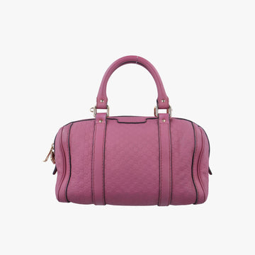 グッチ Gucci ボストンバッグ レディース マイクログッチシマ ピンク レザー 269876 B013421582