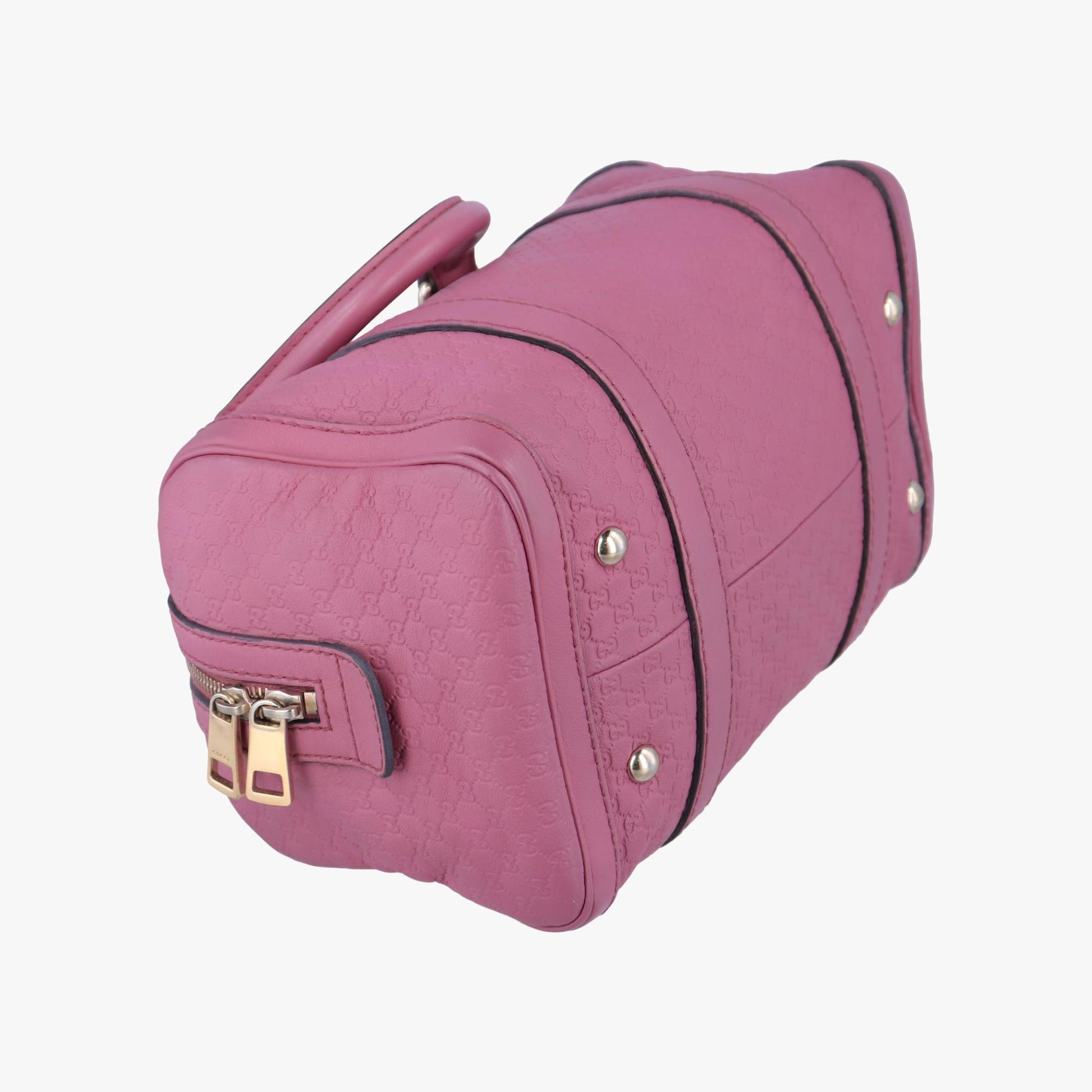 グッチ Gucci ボストンバッグ レディース マイクログッチシマ ピンク レザー 269876 B013421582