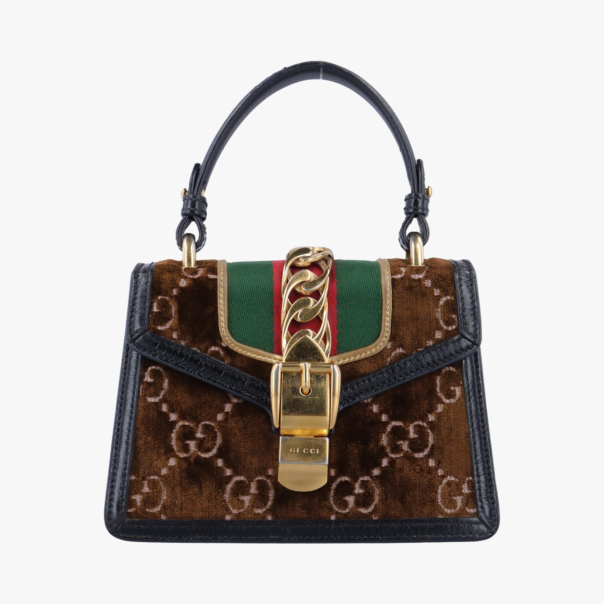 グッチ Gucci ショルダーバッグ レディース シルヴィ マルチカラー ベロア×レザー 470270 493075