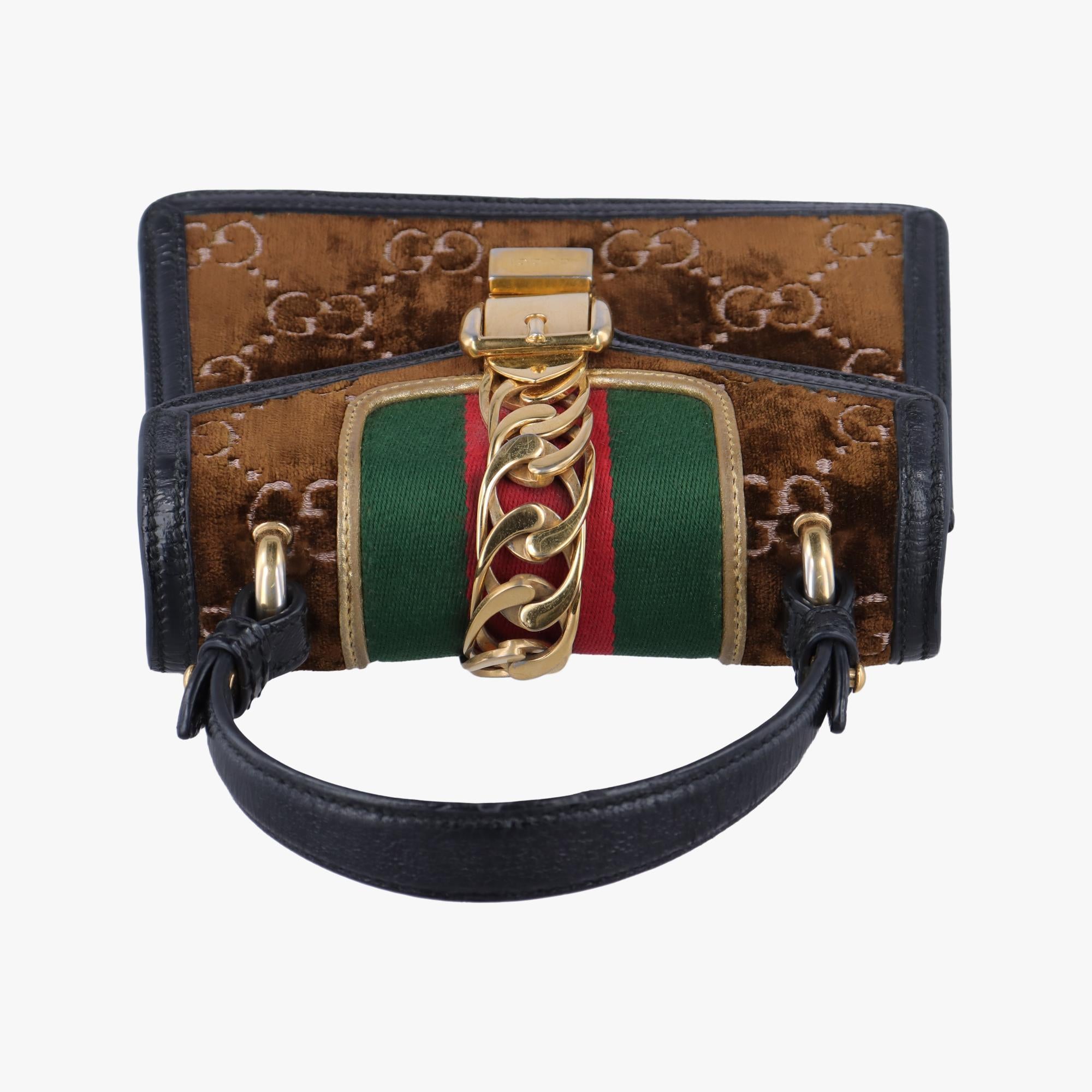 グッチ Gucci ショルダーバッグ レディース シルヴィ マルチカラー ベロア×レザー 470270 493075